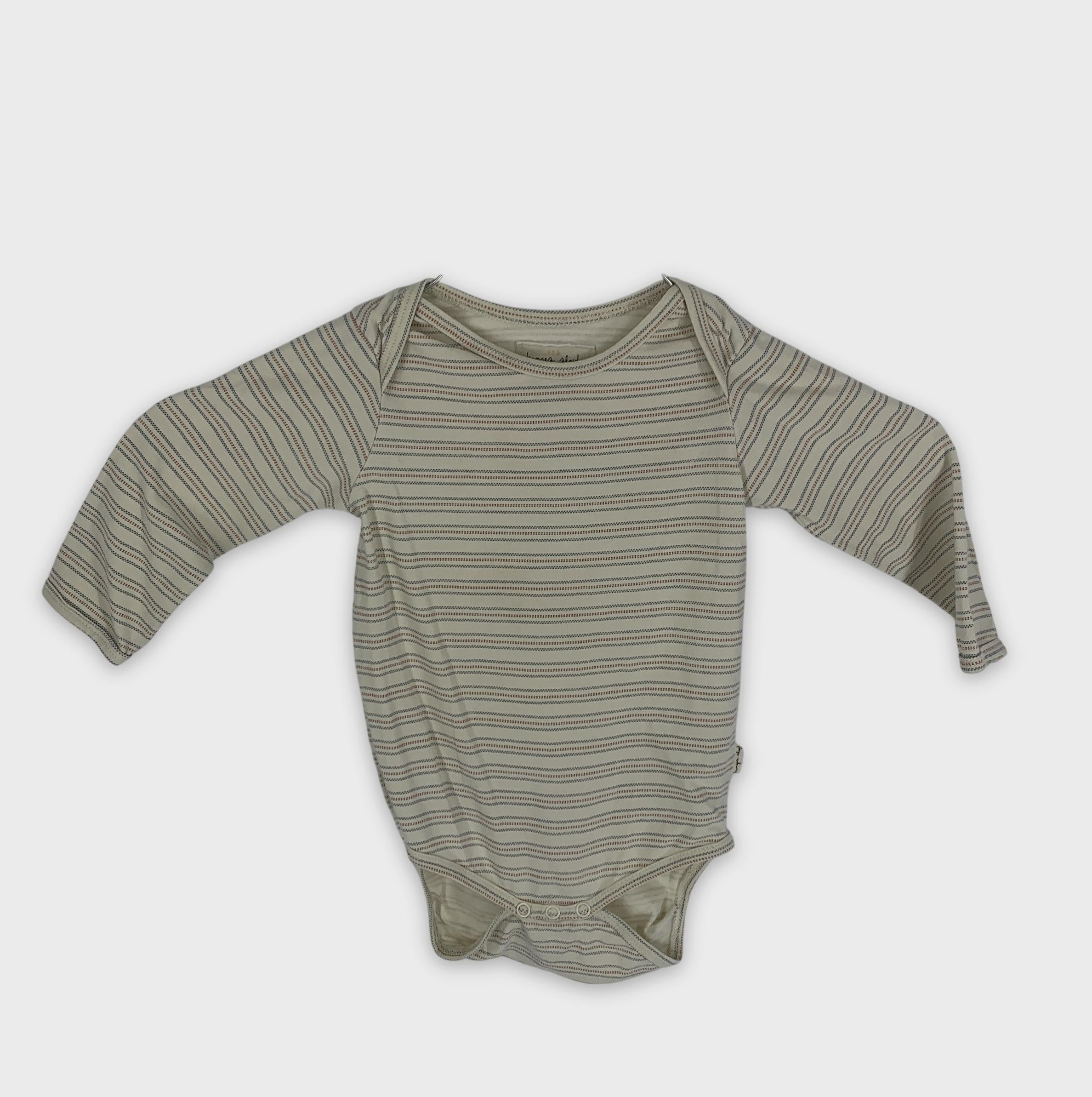 0-Body rayé Konges Sløjd, 6-9M