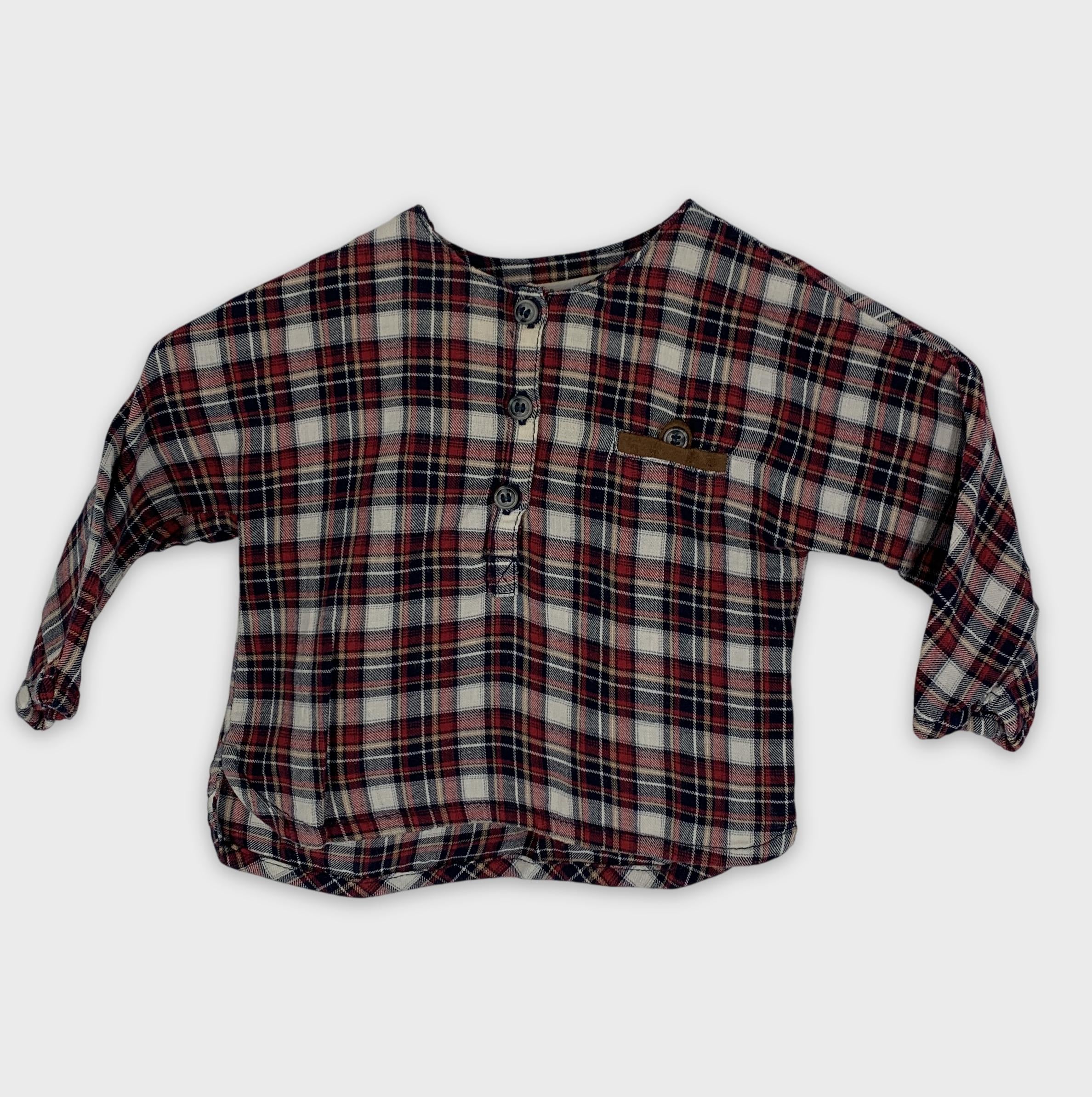 0-Chemise à carreaux Zara Mini Collection 🧸