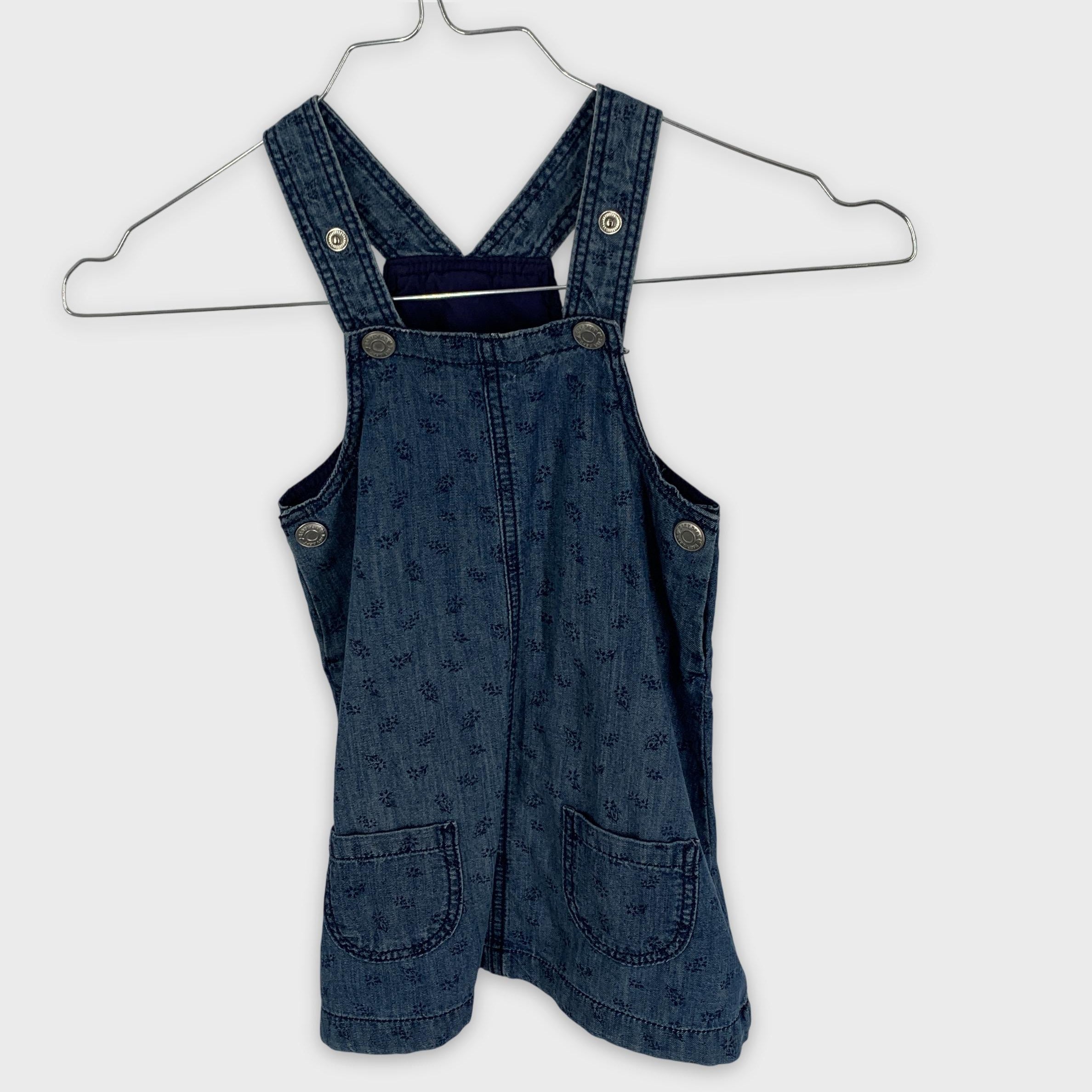 0-Salopette H&M en jean bleu à motifs 🌼