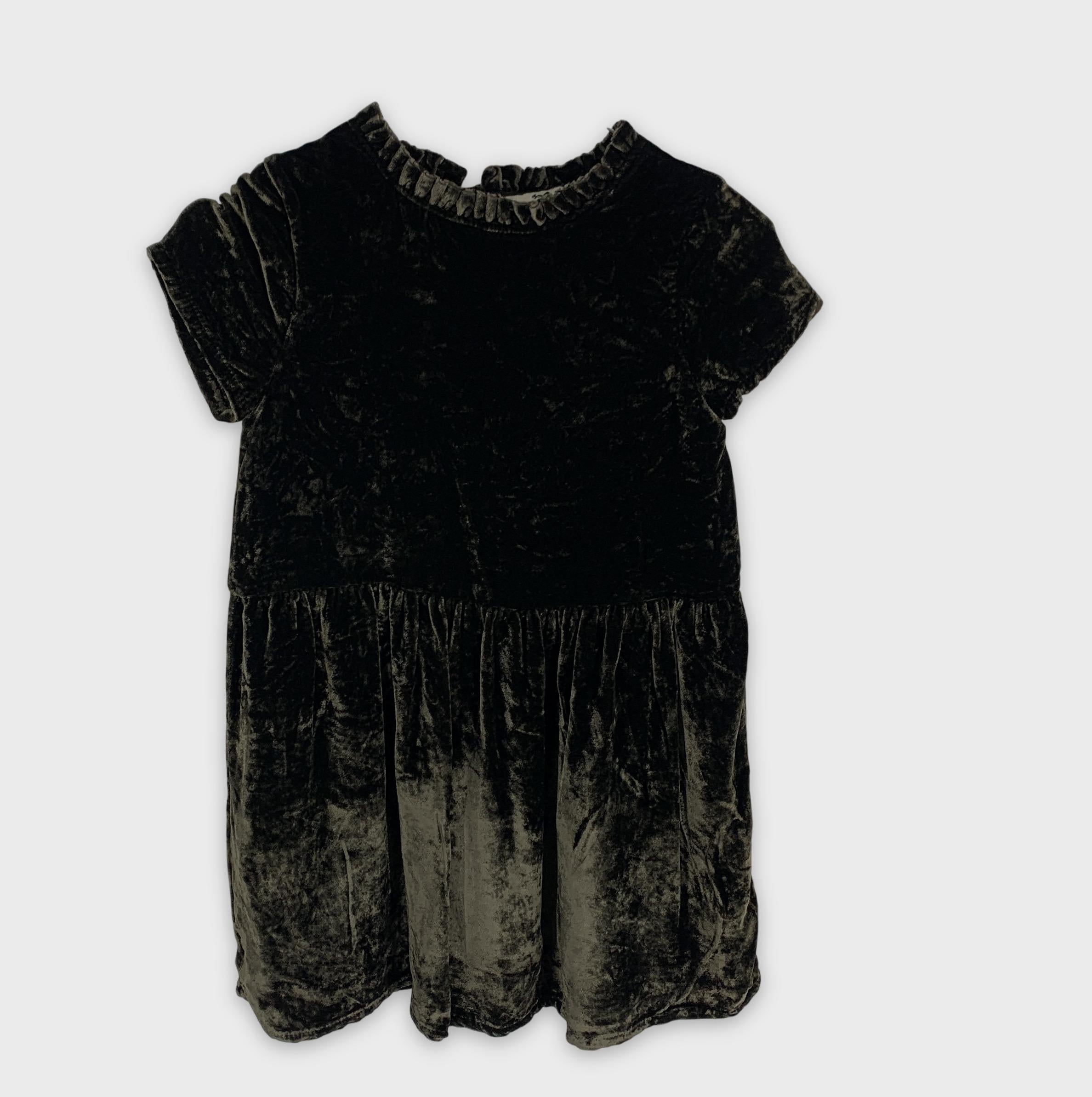 0-Robe CYRILLUS Paris en velours, taille 6 ans