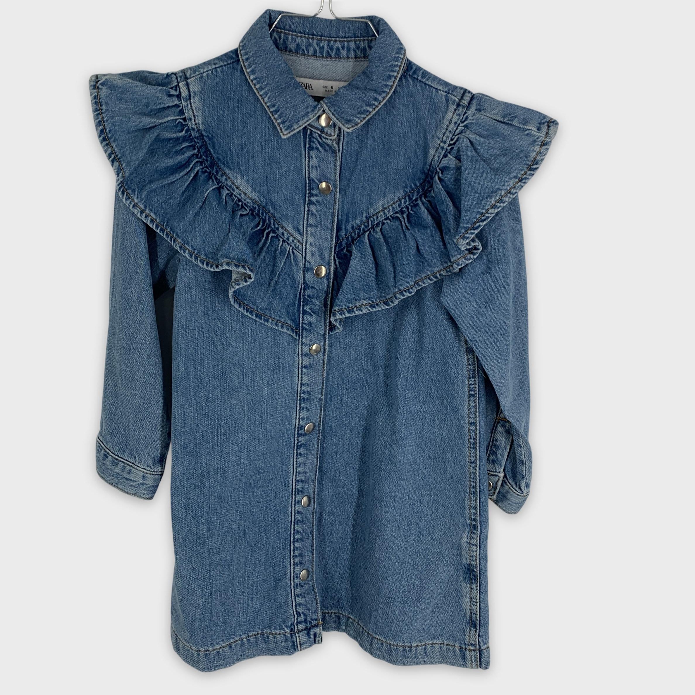 0-Chemise en jean ZARA avec volants 💙