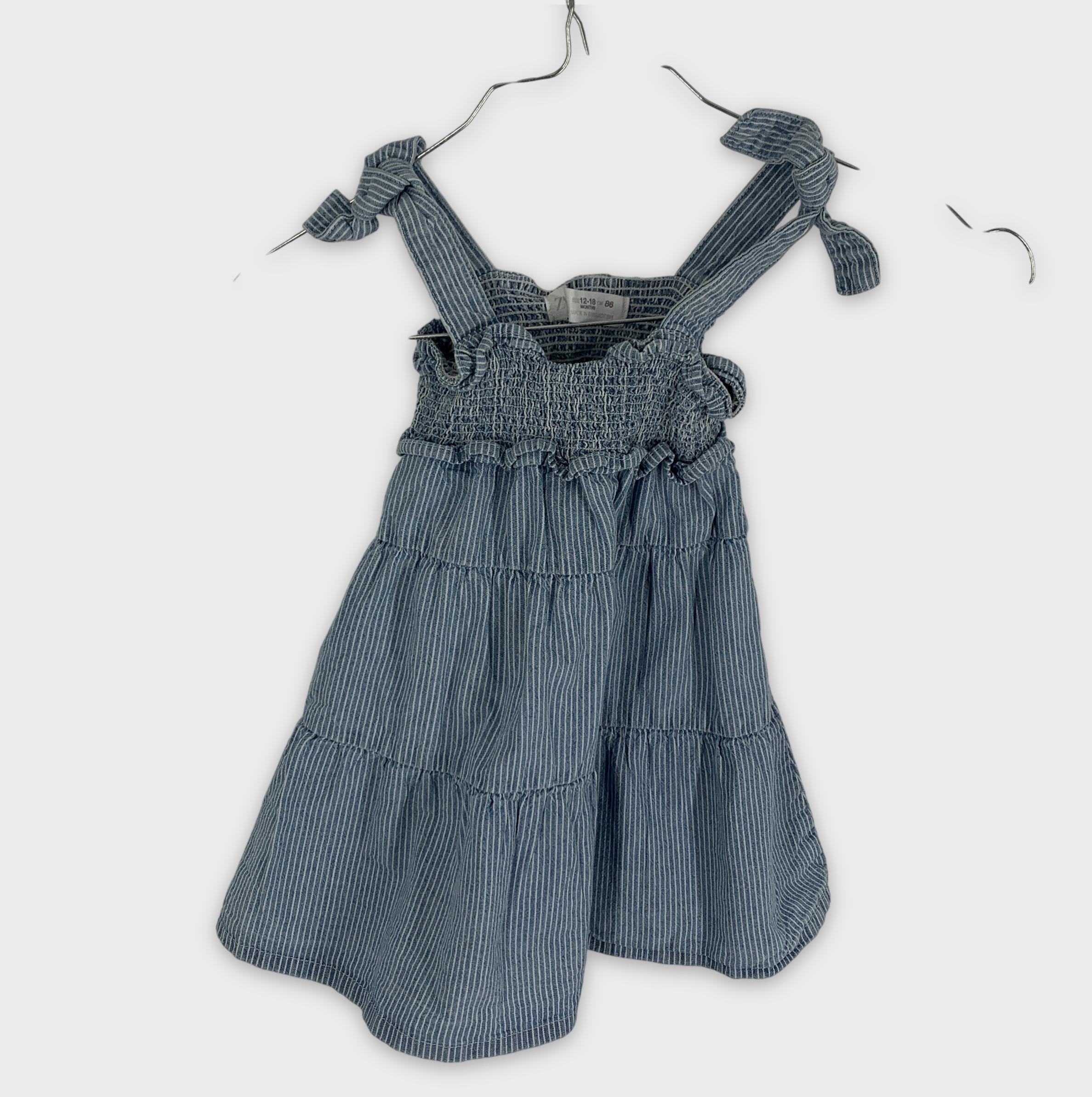 0-Robe rayée Zara 👗