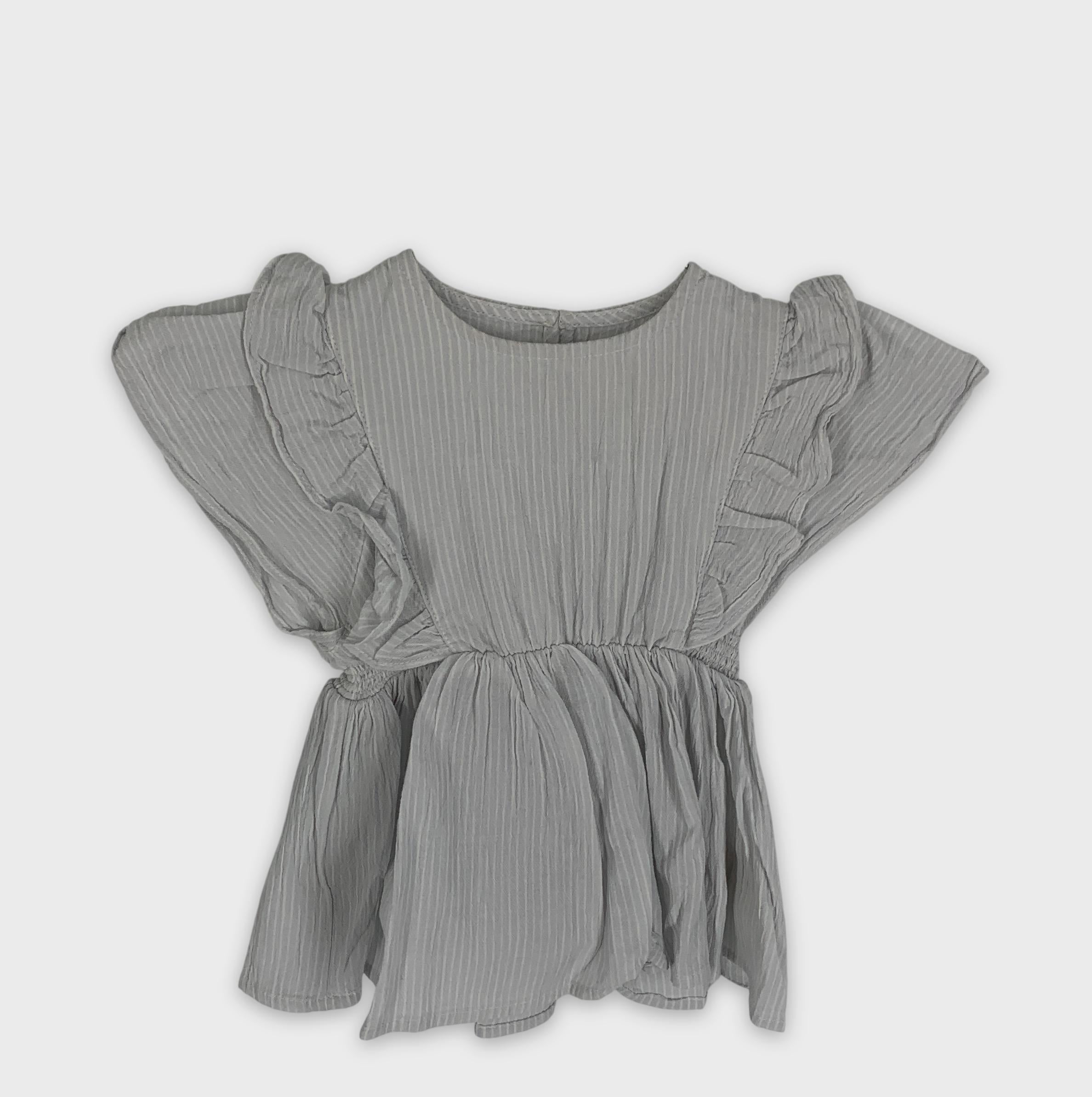 0-Konges Sløjd 👚 Blouse rayée à volants
