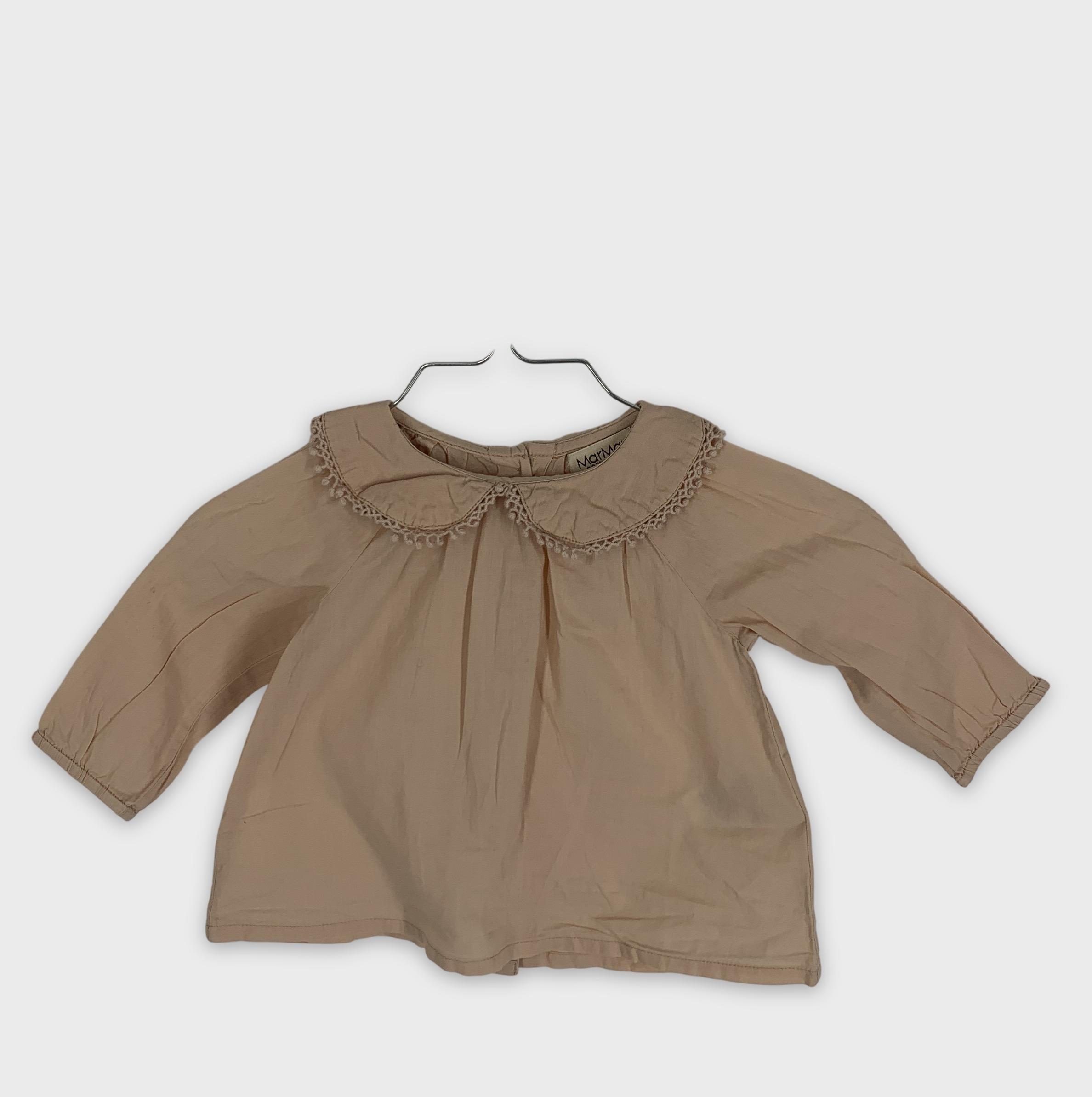 0-MarMar Copenhagen Blouse à manches longues avec dentelle