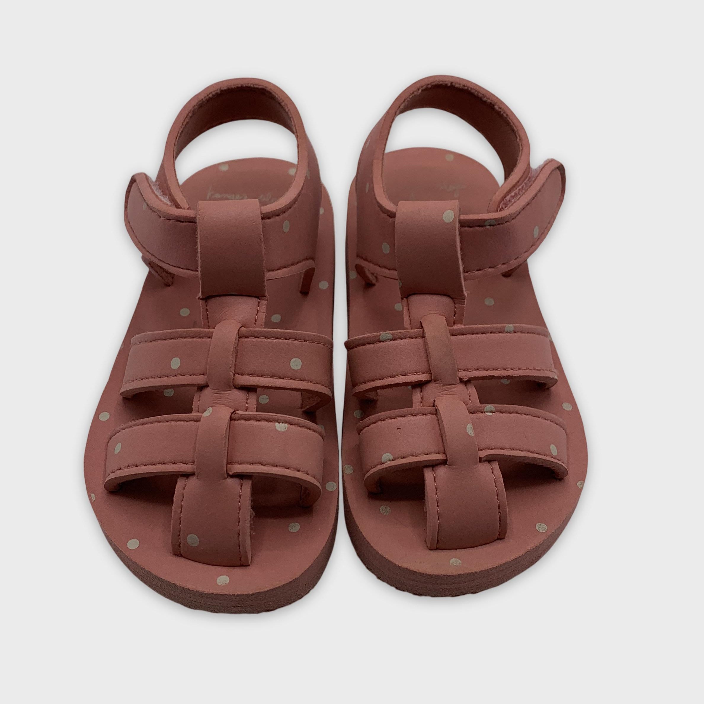 0-Sandales Konges Sløjd, taille 24, couleur rose à pois 🩴