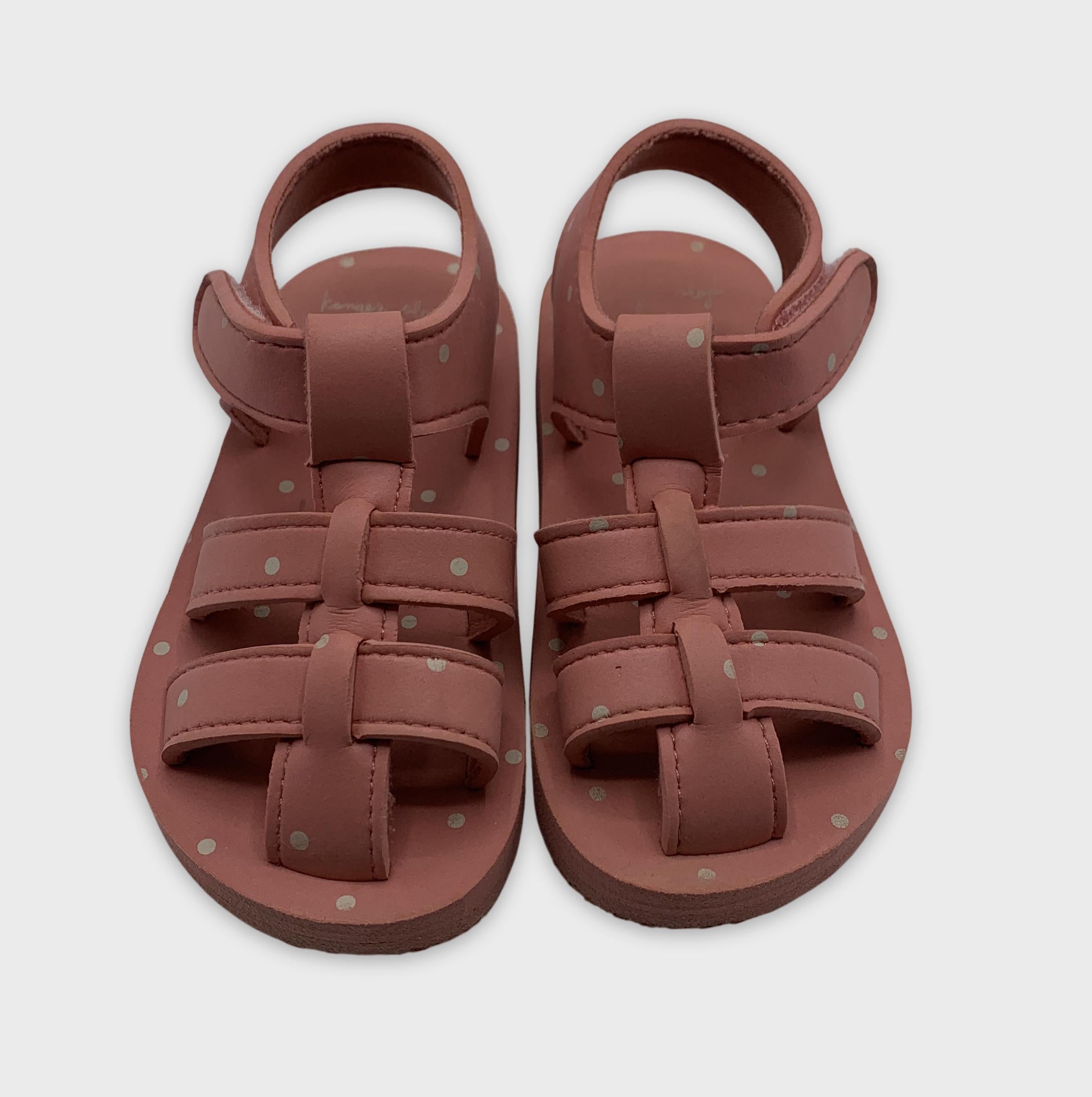 0-Sandales Konges Sløjd, taille 24, couleur rose à pois 🩴