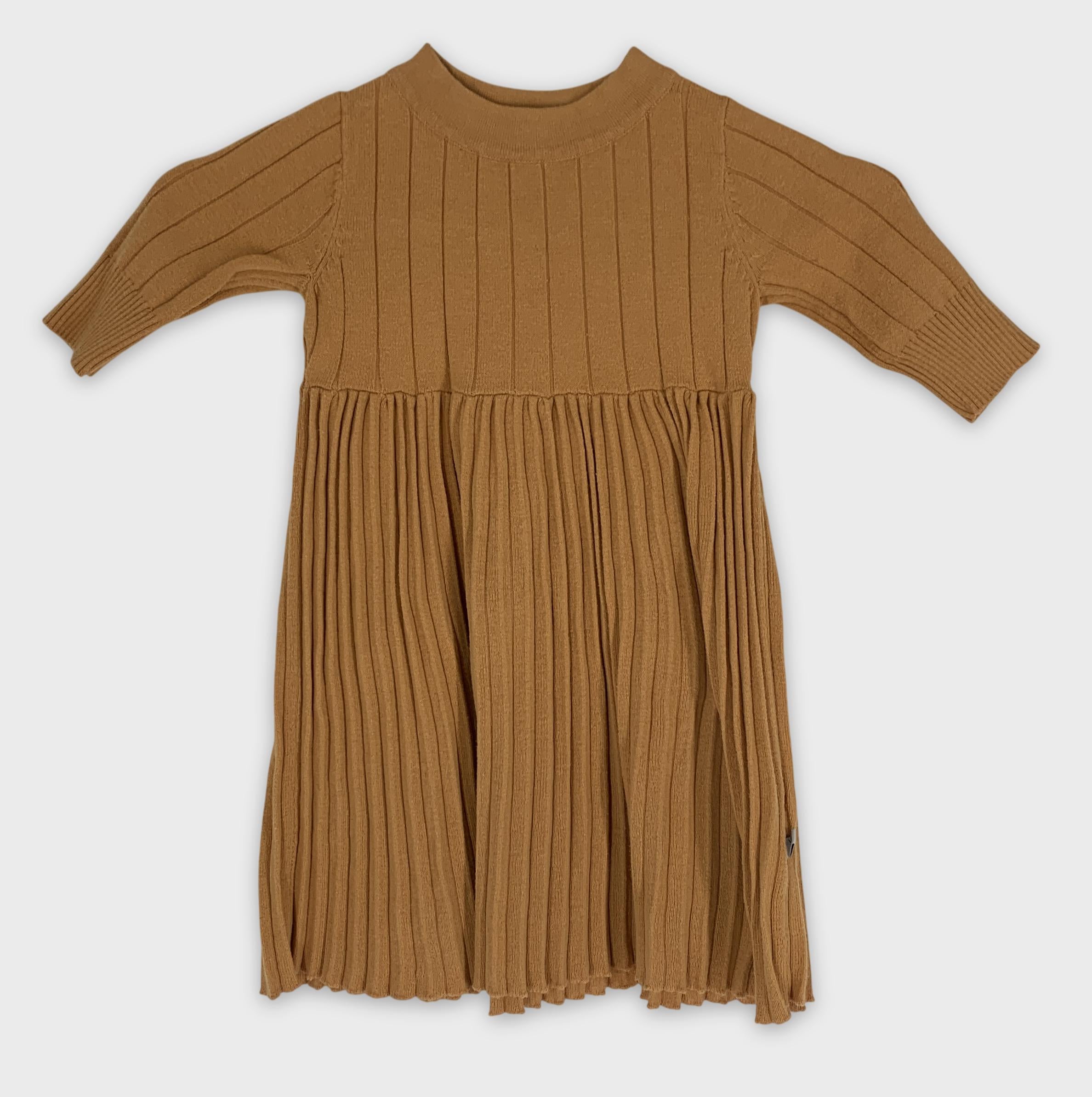 0-Robe REPOSE AMS plissée en maille côtelée