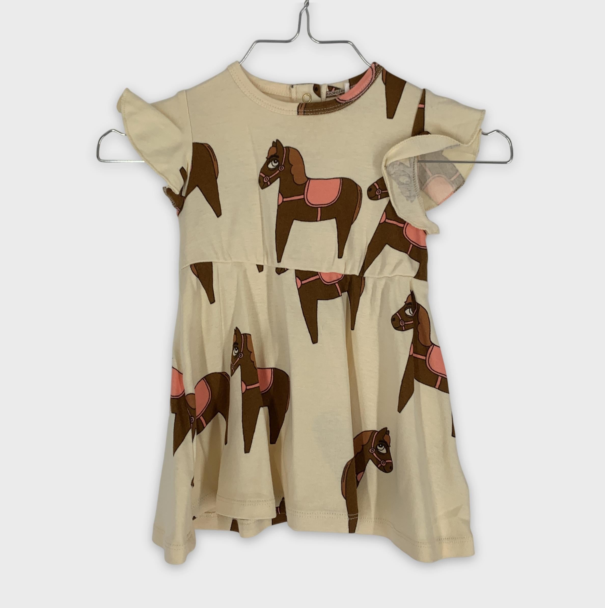 0-Mini Rodini Robe Imprimée Chevaux 🐴👧