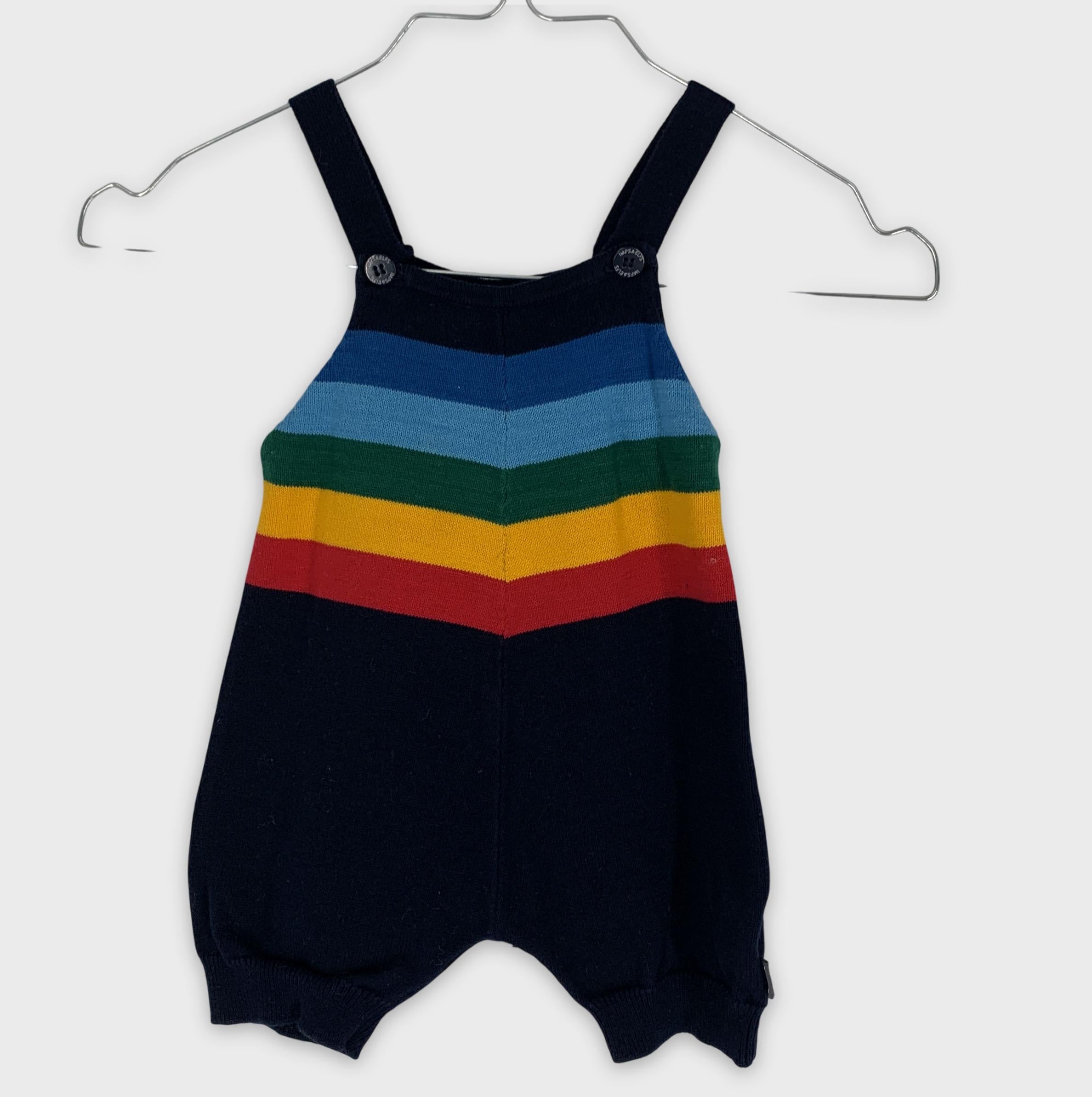 0-IMPS&ELFS Combinaison bébé rayée🌈