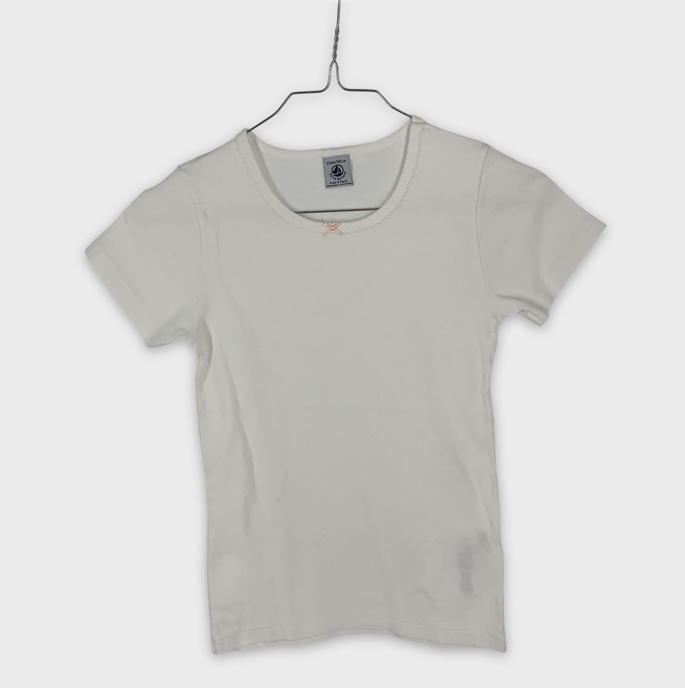 0-T-shirt Petit Bateau blanc 👕