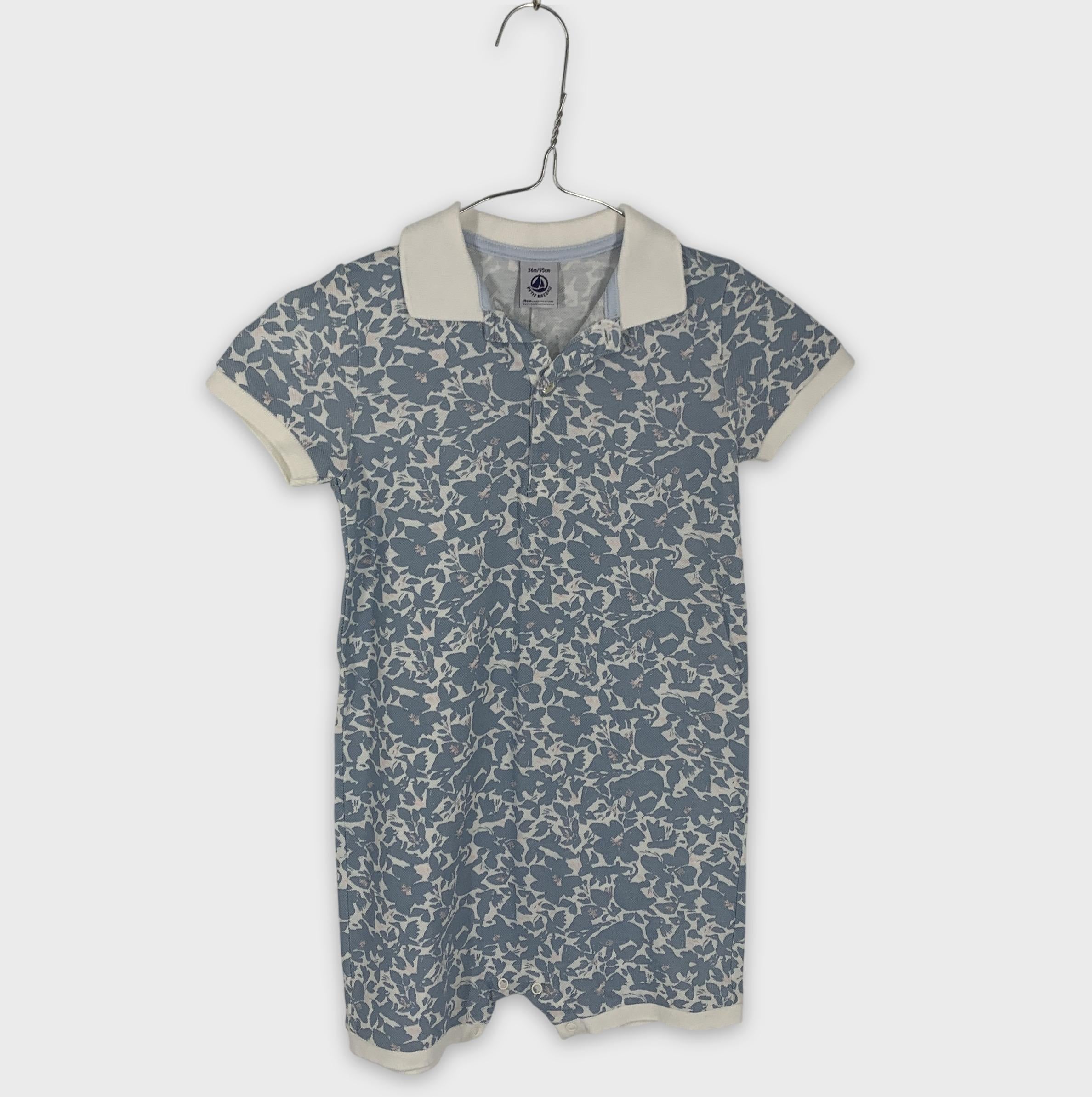 0-Petit Bateau - Robe Polo - 36m/95cm