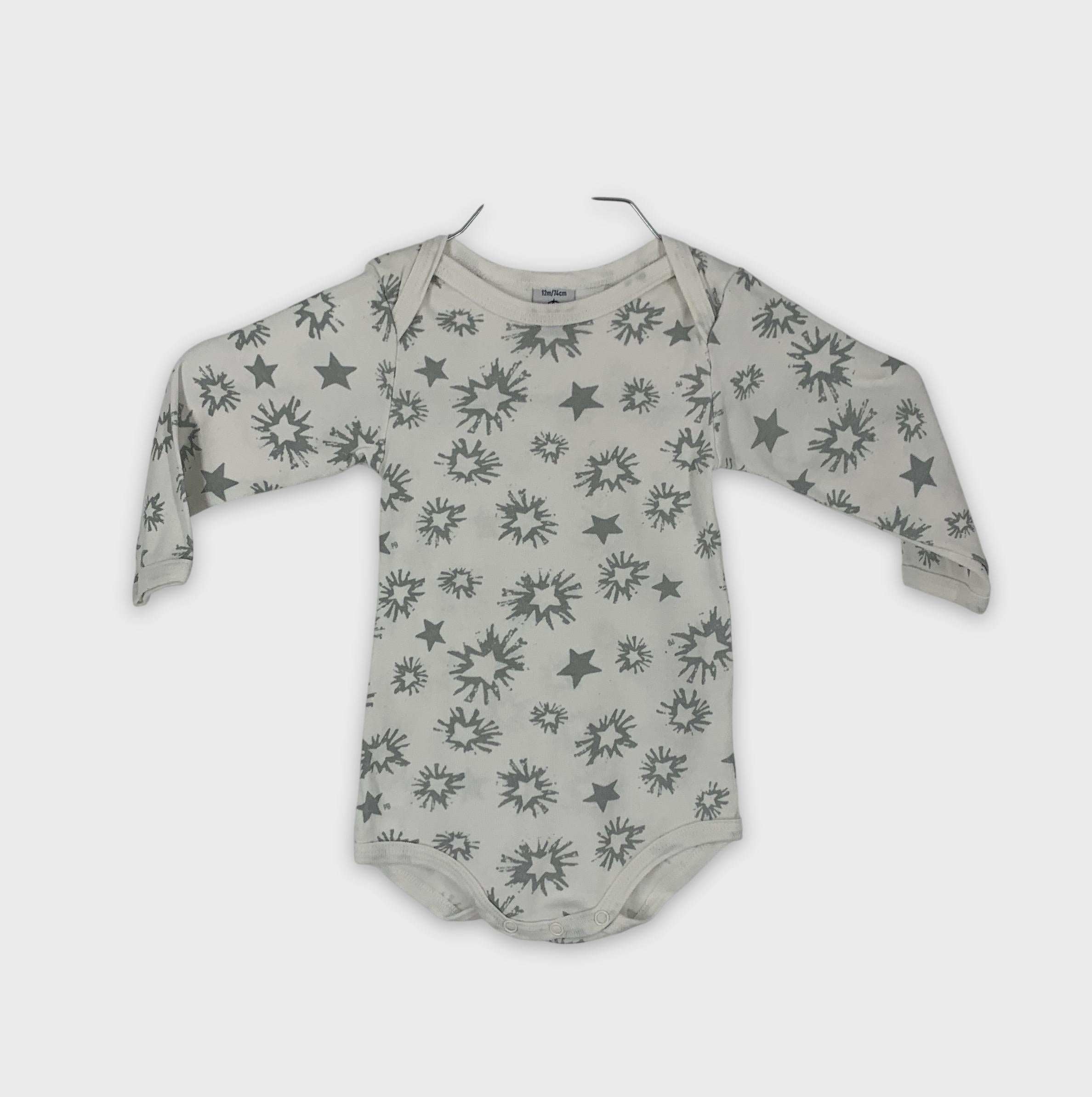 0-Petit Bateau - Body manches longues - 12m/74cm