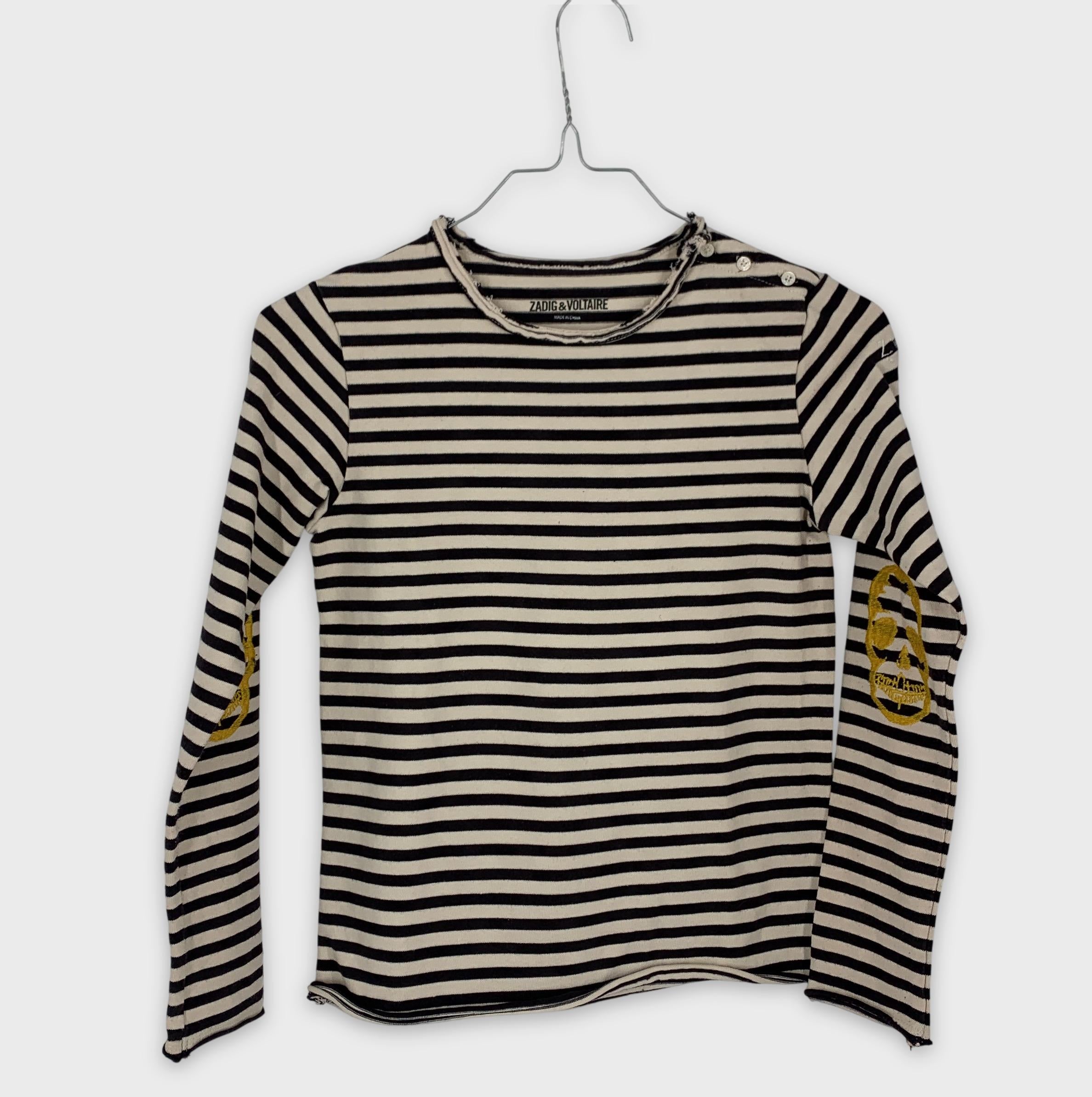 0-Zadig & Voltaire - T-shirt manches longues - 10 ans