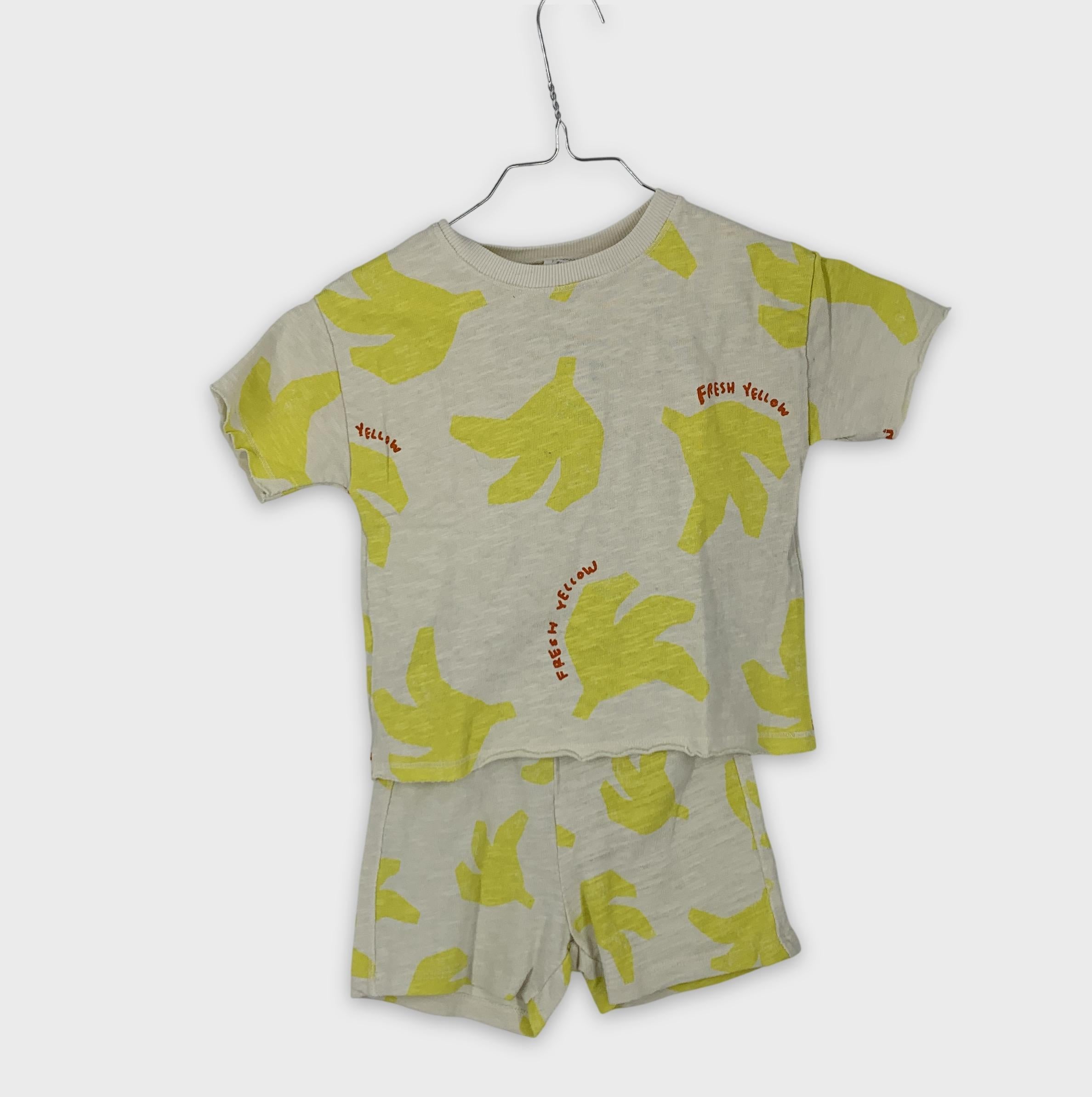 0-Zara - Ensemble T-shirt et Short - 12-18 mois