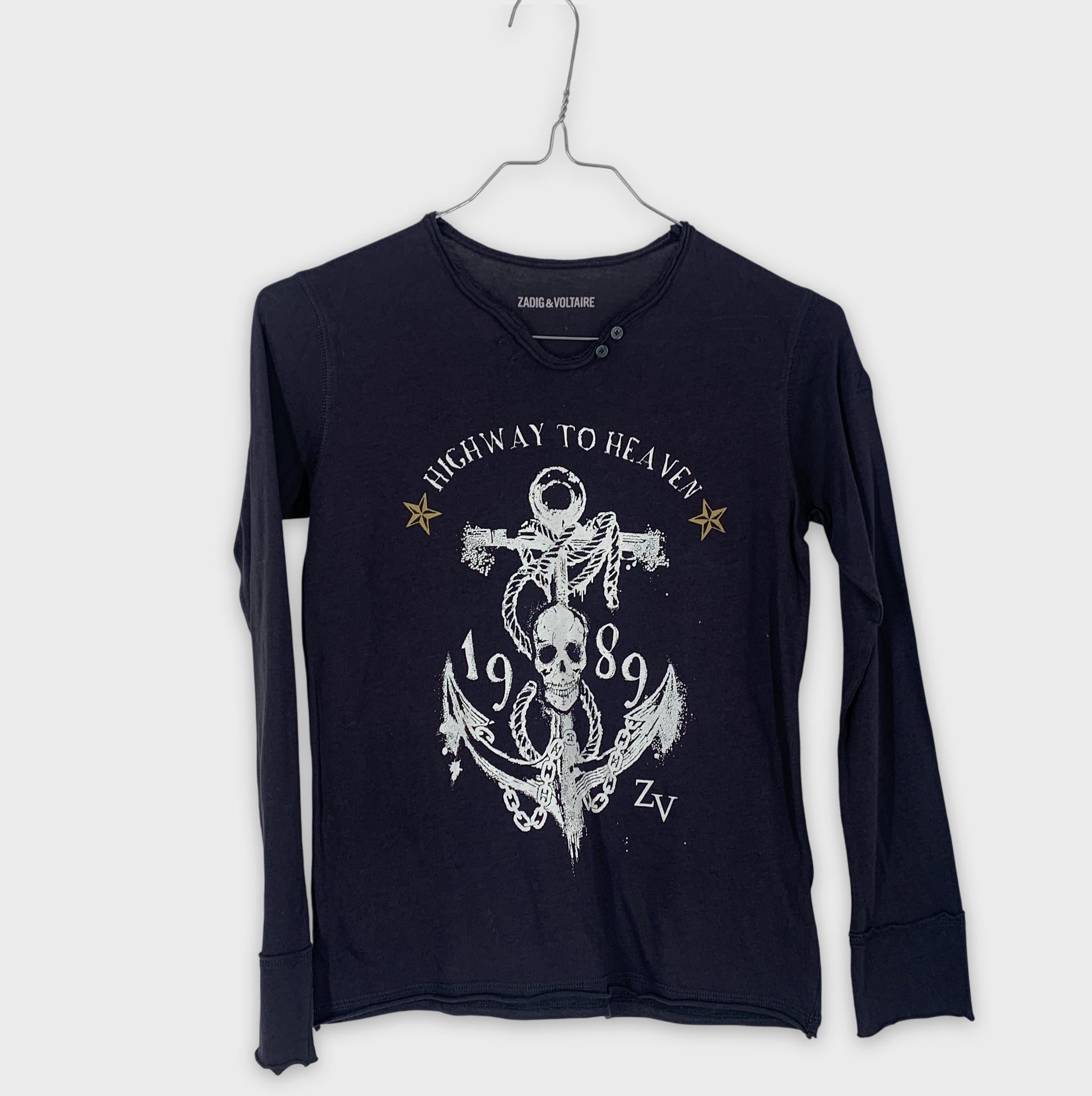 0-Zadig & Voltaire - T-shirt manches longues - S