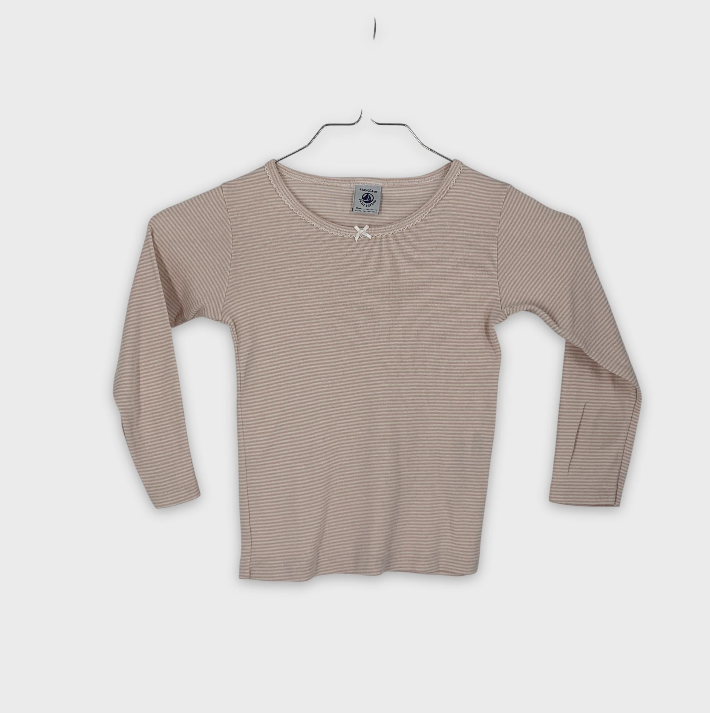 0-Petit Bateau - T-shirt manches longues - 4ans/104cm