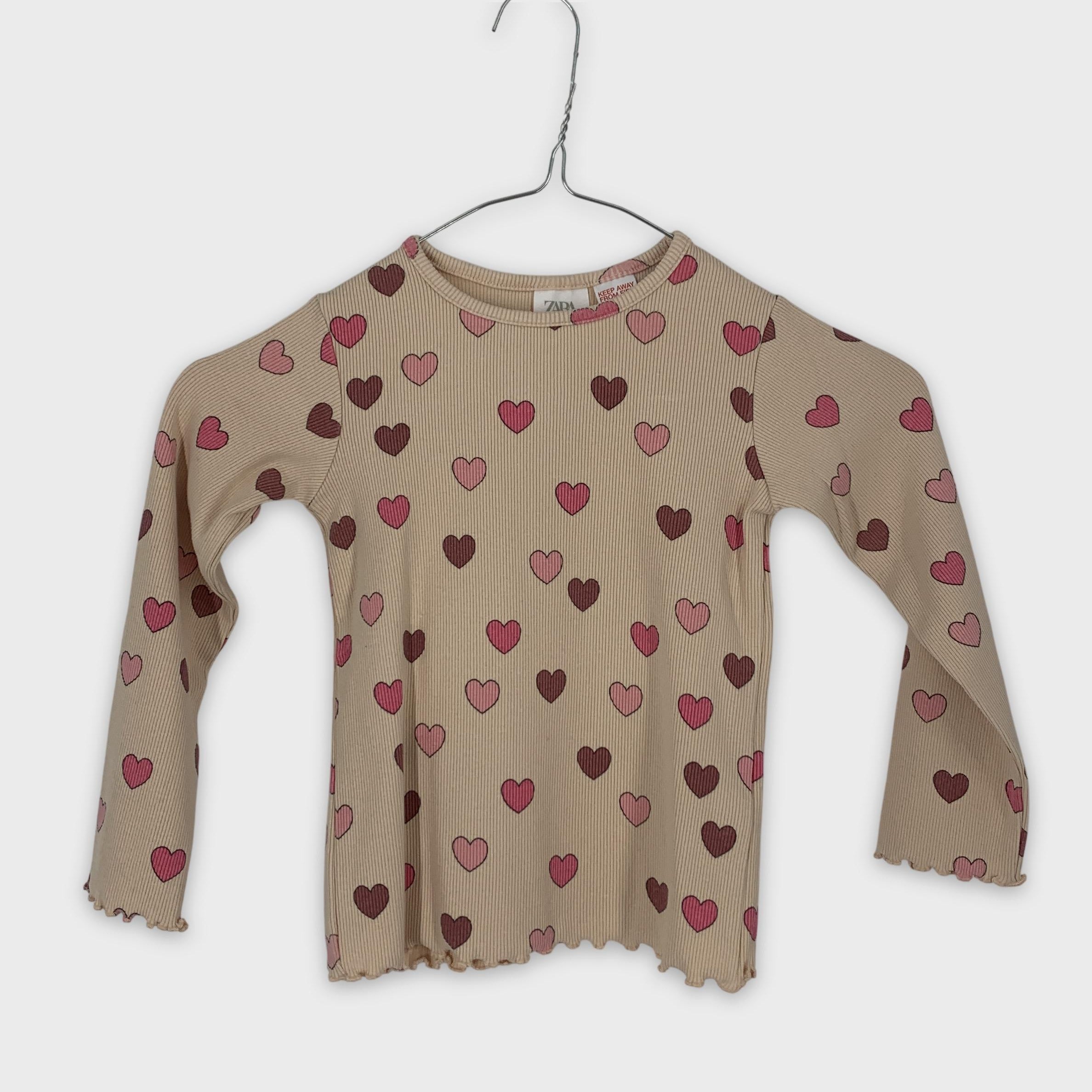 0-Zara - T-shirt manches longues - 3-4 ans