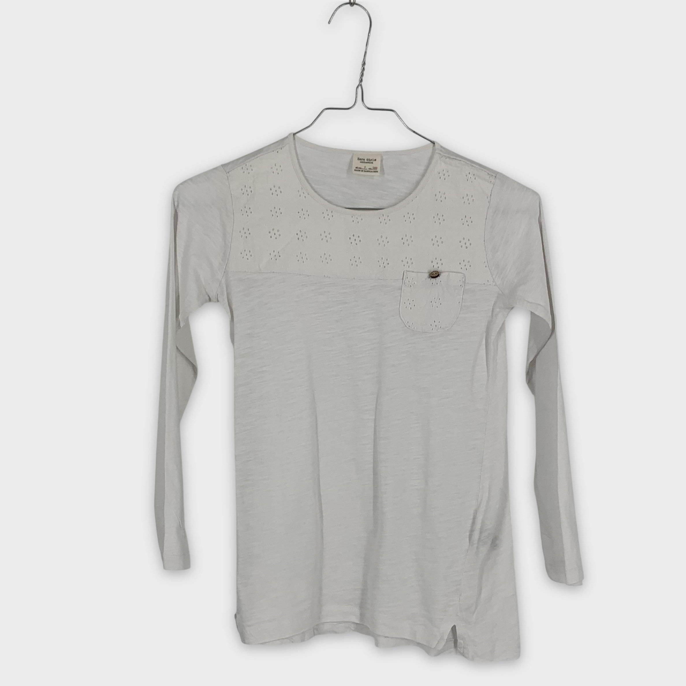 0-Zara - T-shirt manches longues - 7 ans