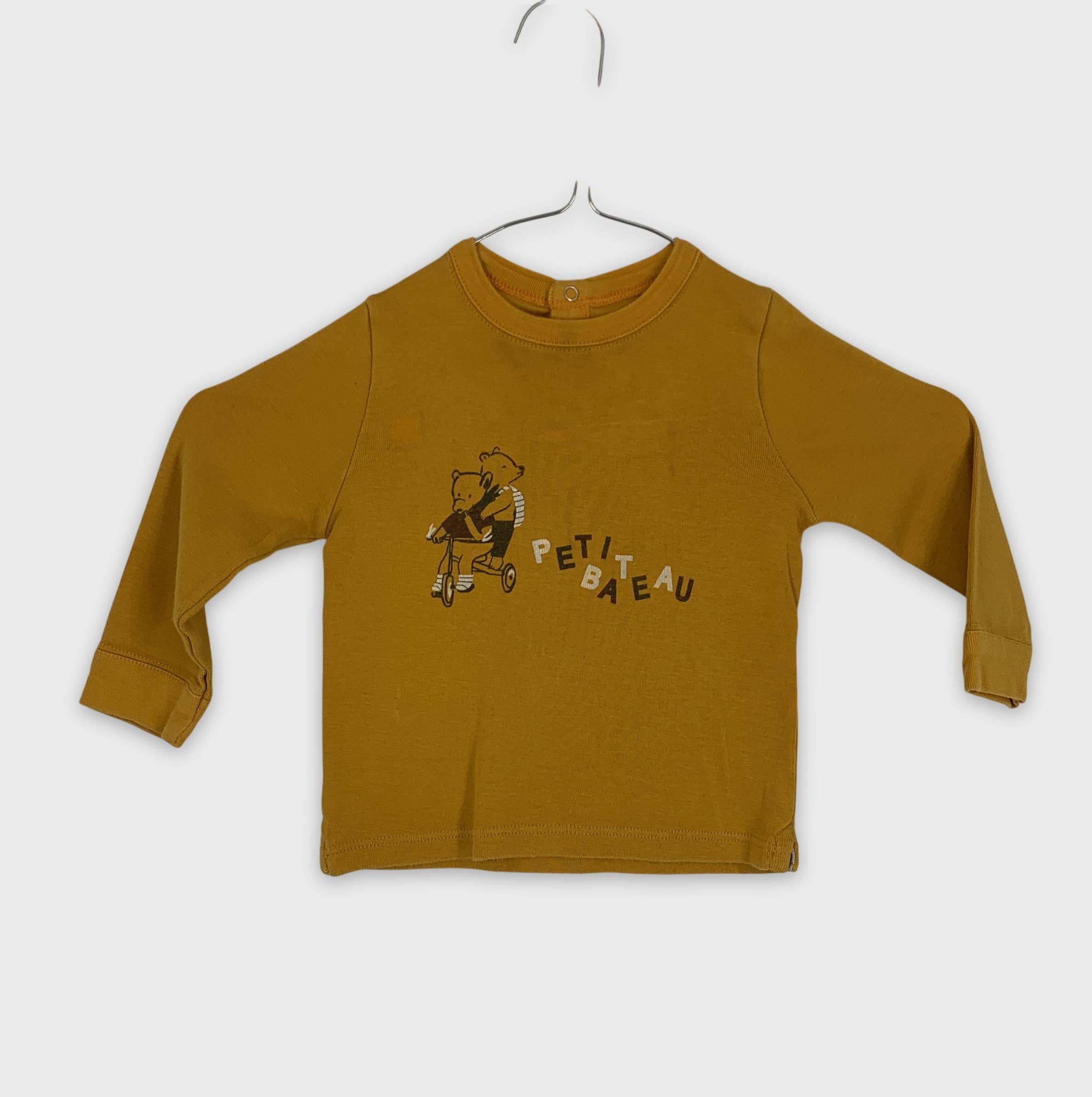 0-Petit Bateau - T-shirt manches longues - 12m/74cm