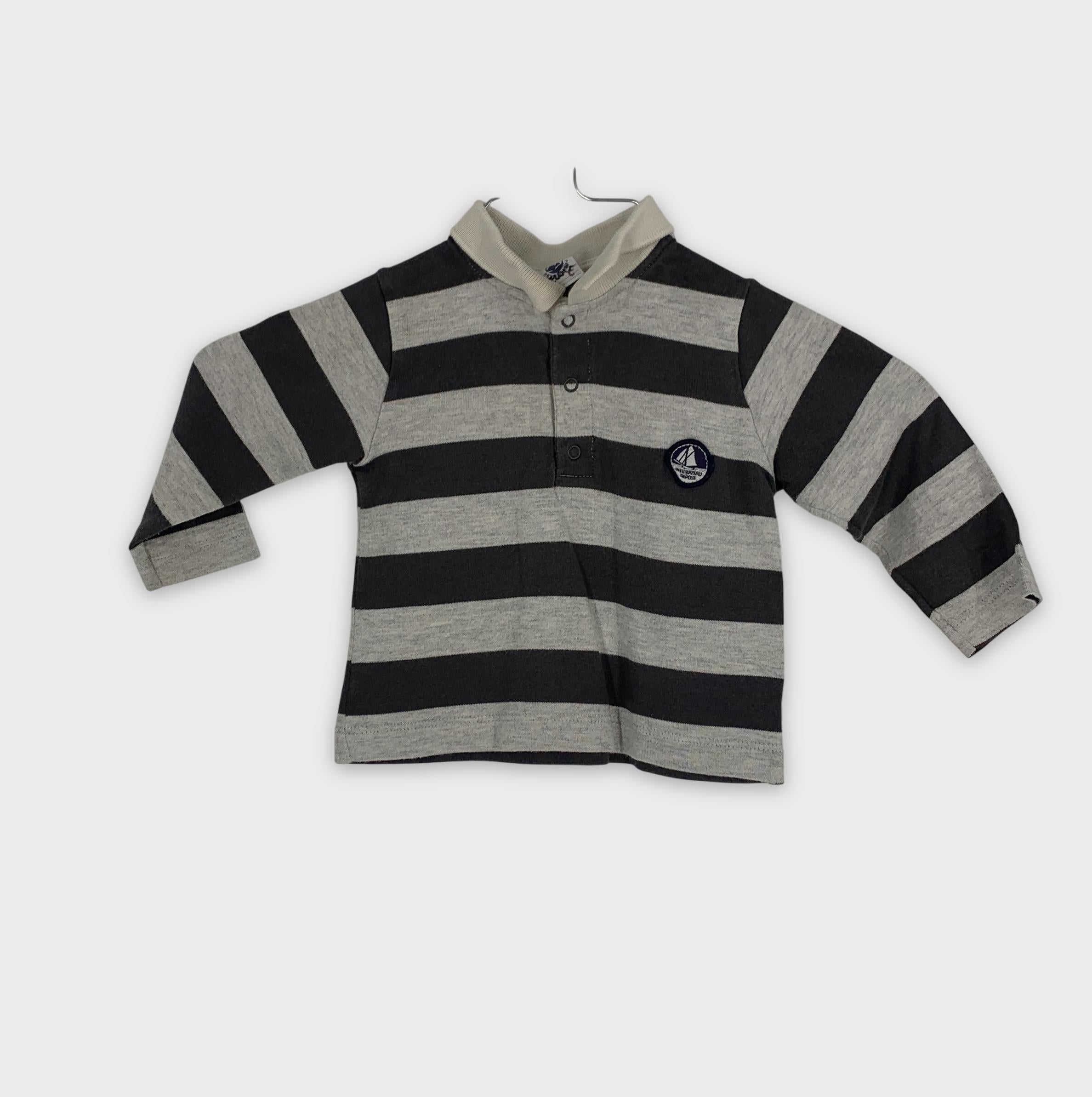 0-Petit Bateau - Polo - 6/12 mois