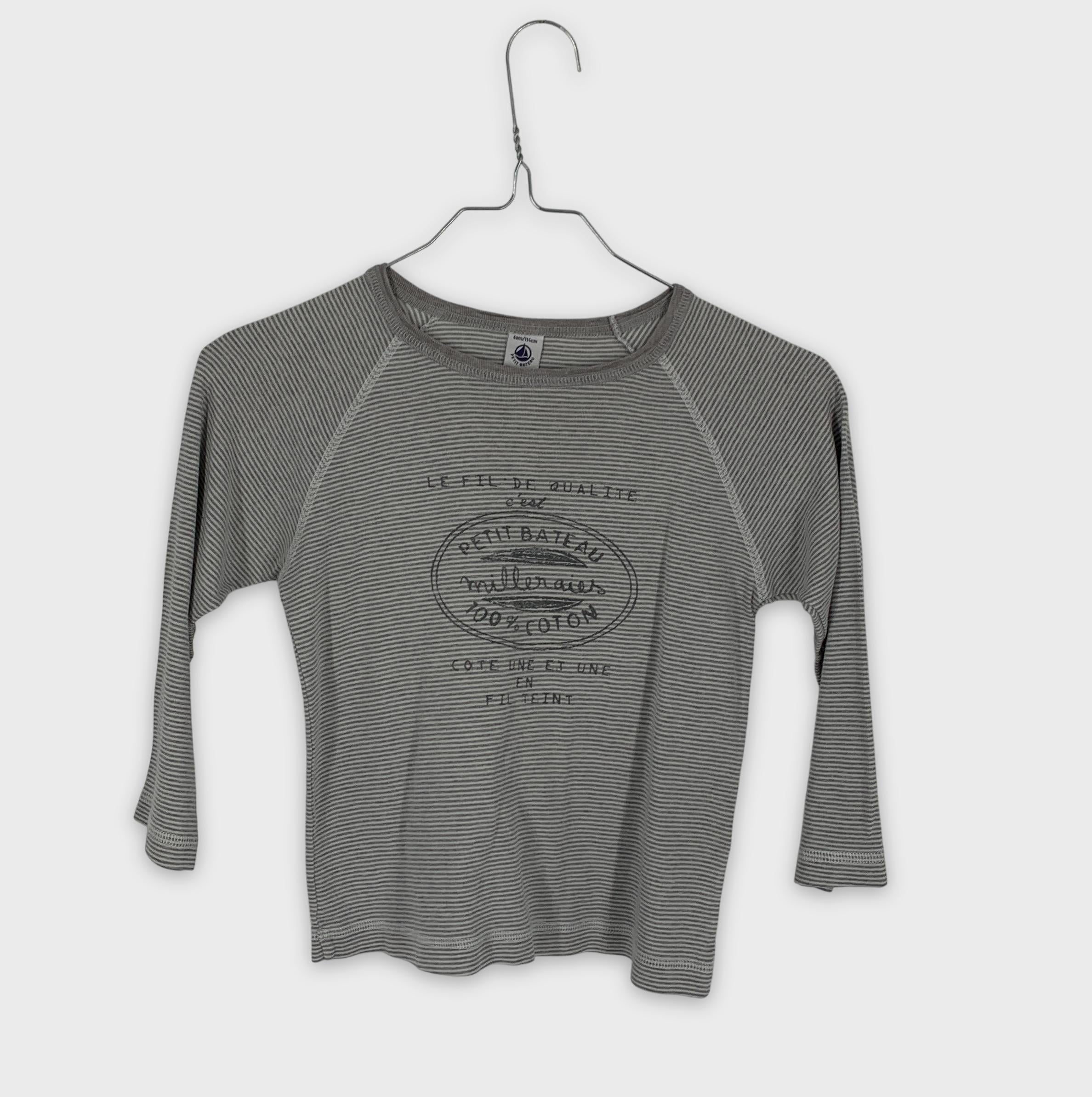 0-Petit Bateau - T-shirt manches longues - 6 ans