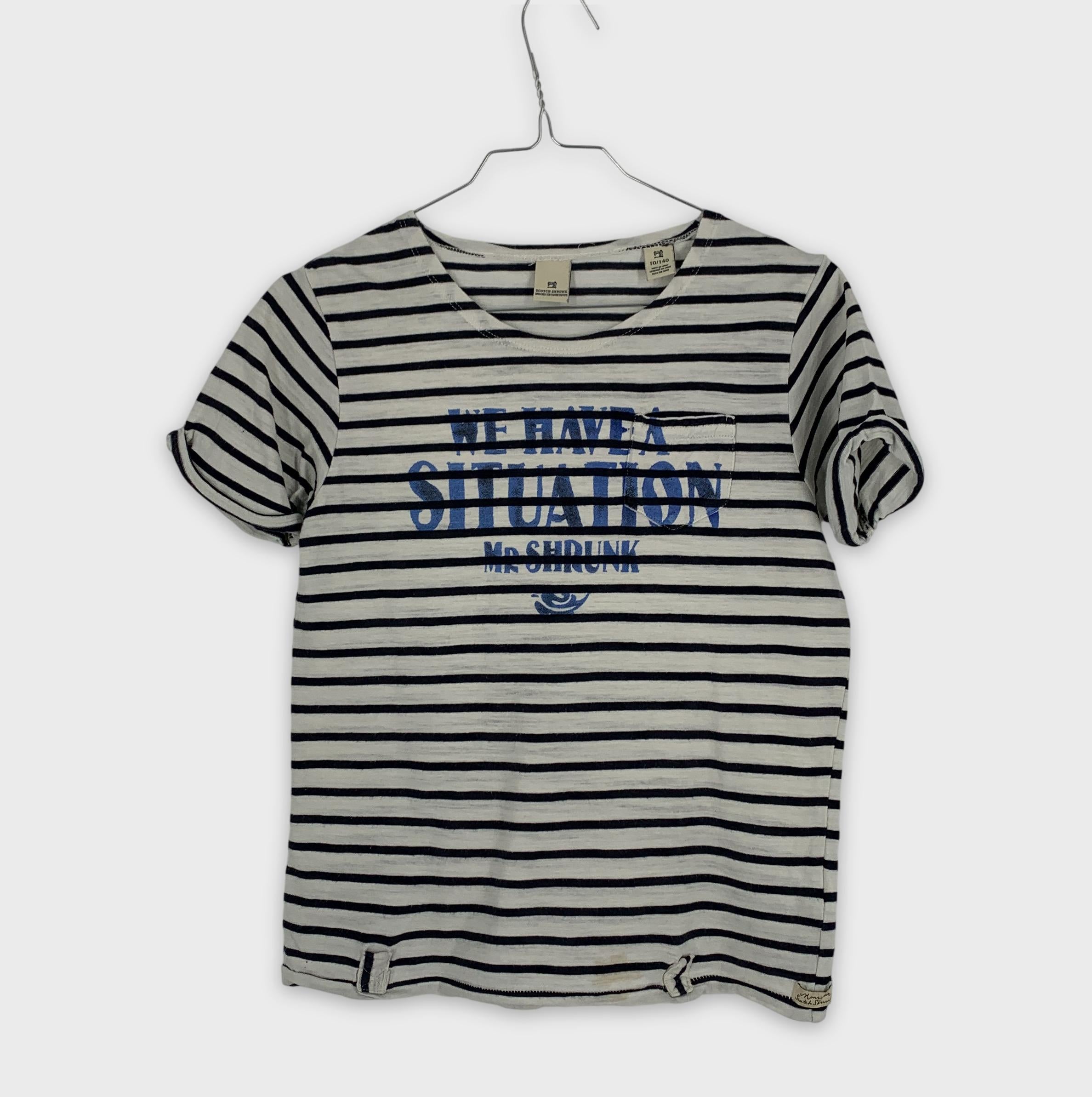 0-Scotch&Soda - T-shirt rayé - 10/140