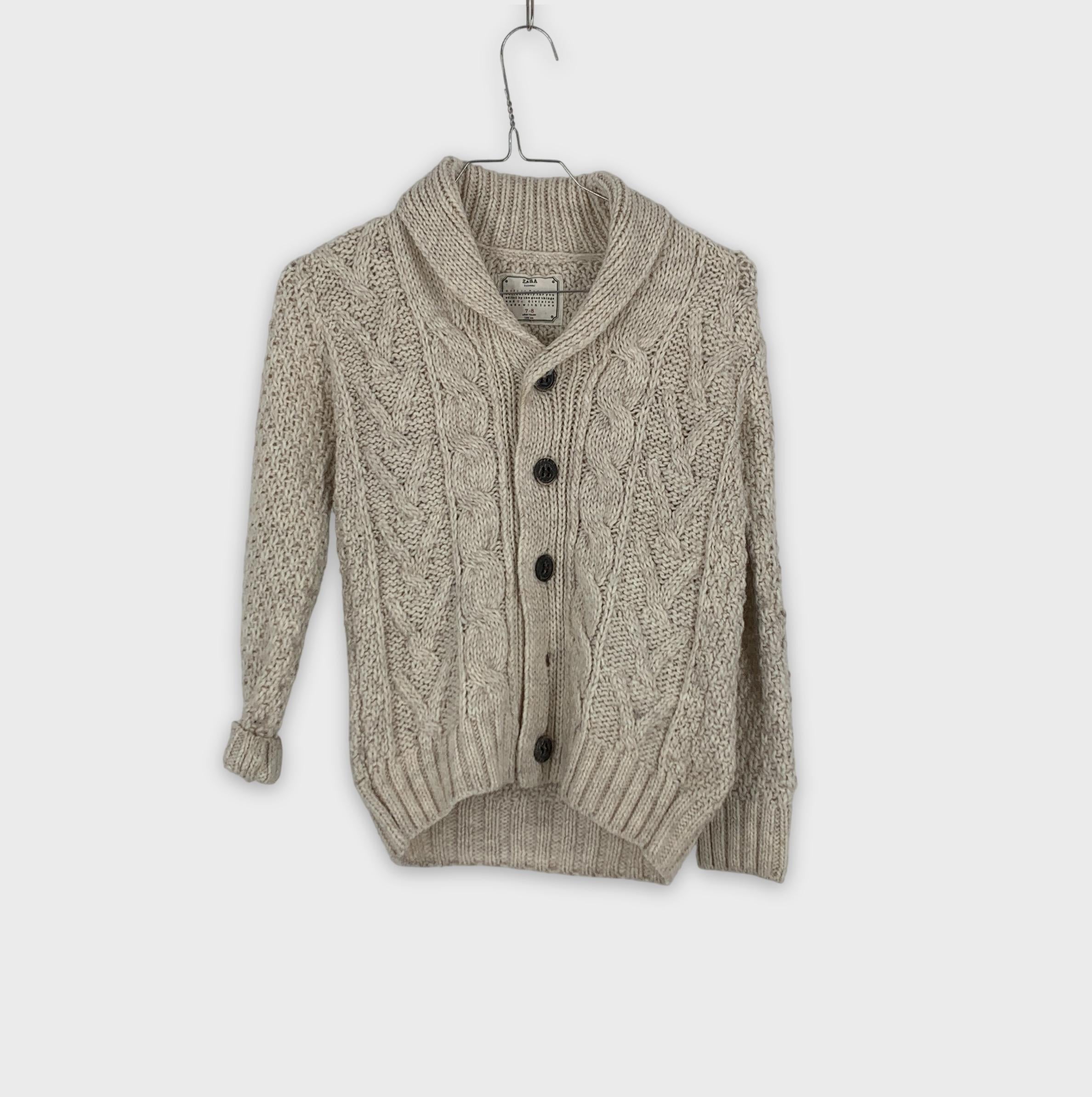 0-Zara - Gilet torsadé - 7-8 ans