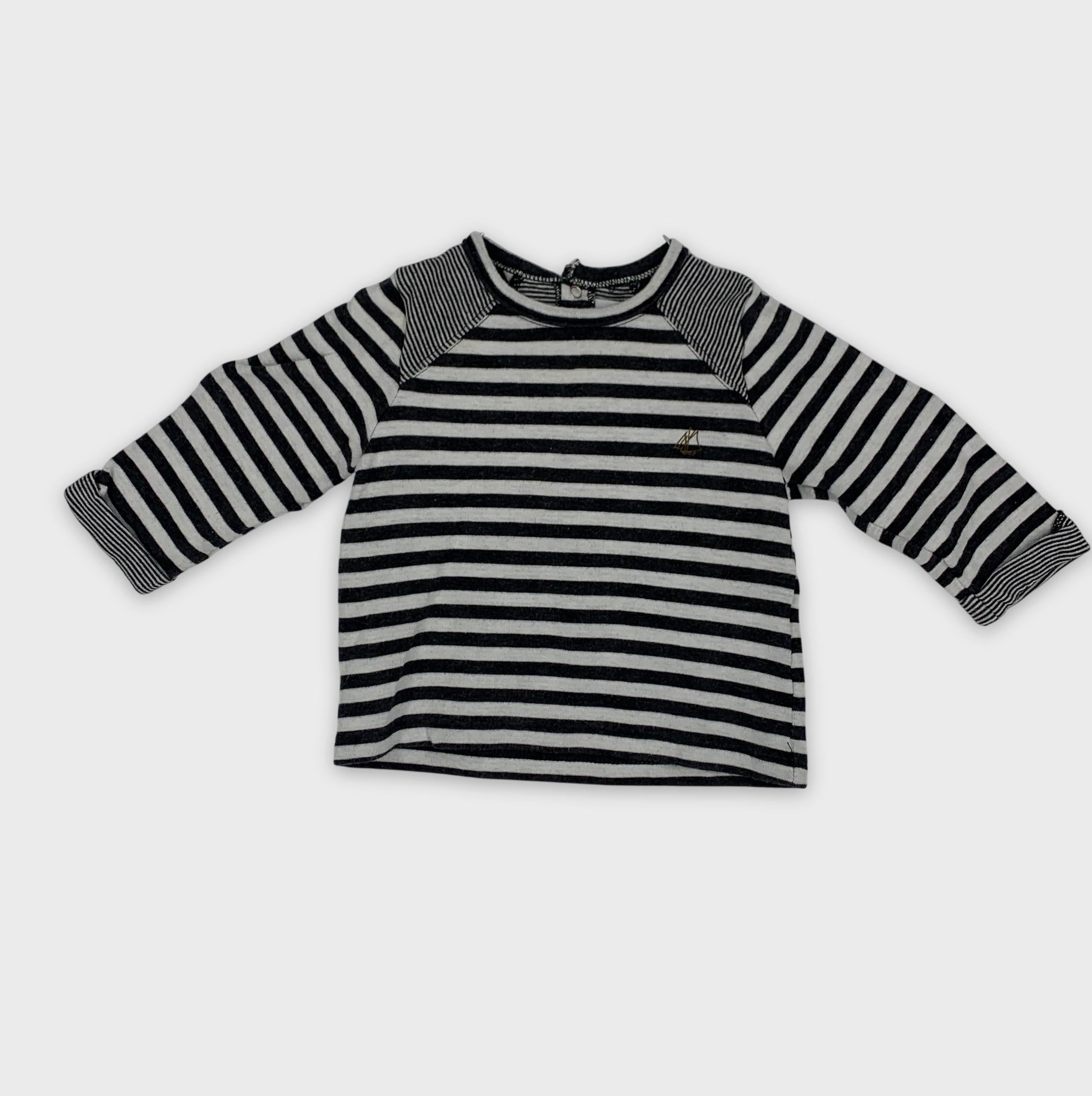0-Petit Bateau - T-shirt manches longues - 6m/67cm