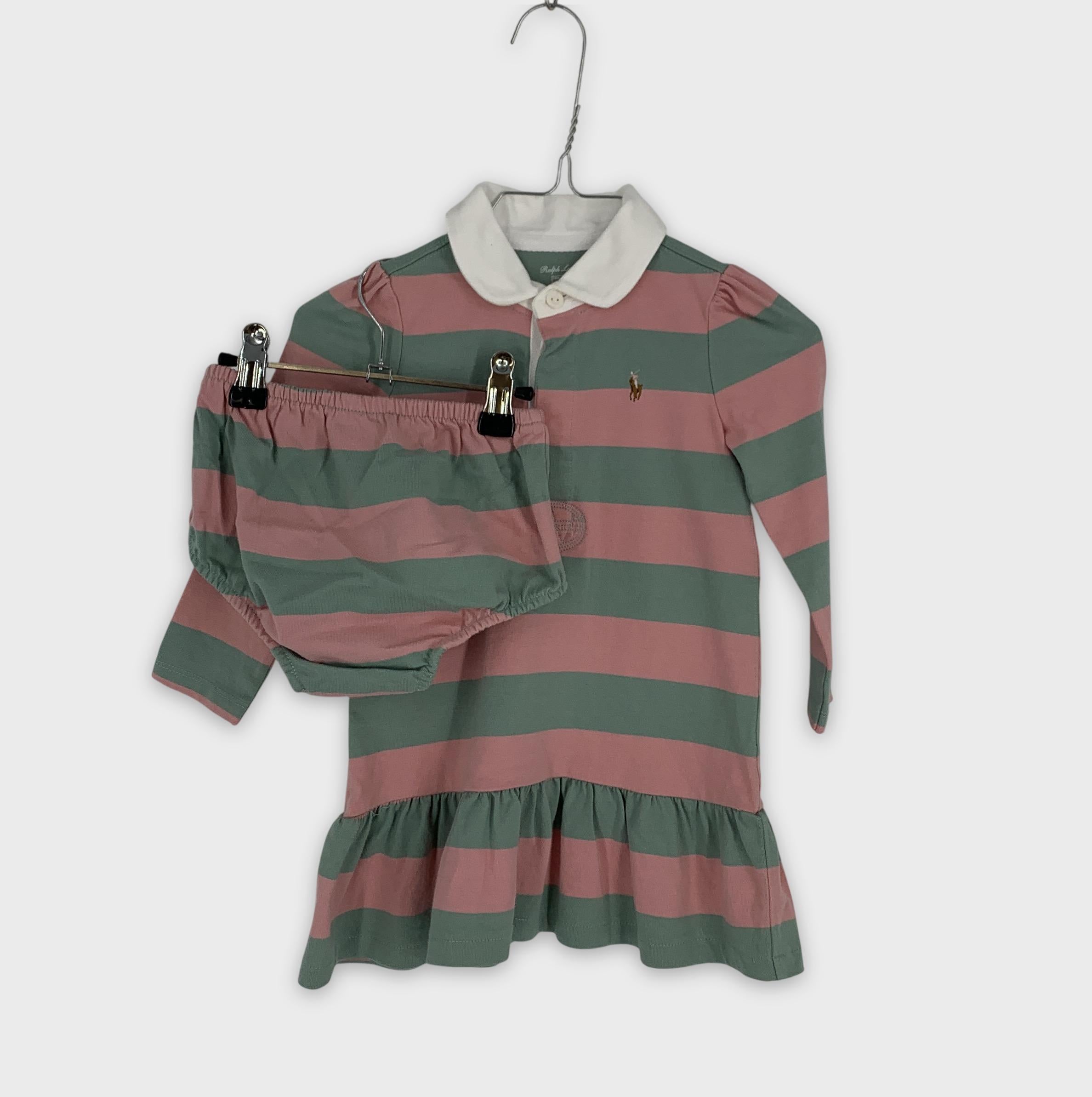 0-Ralph Lauren - Robe et Bloomer - 18M