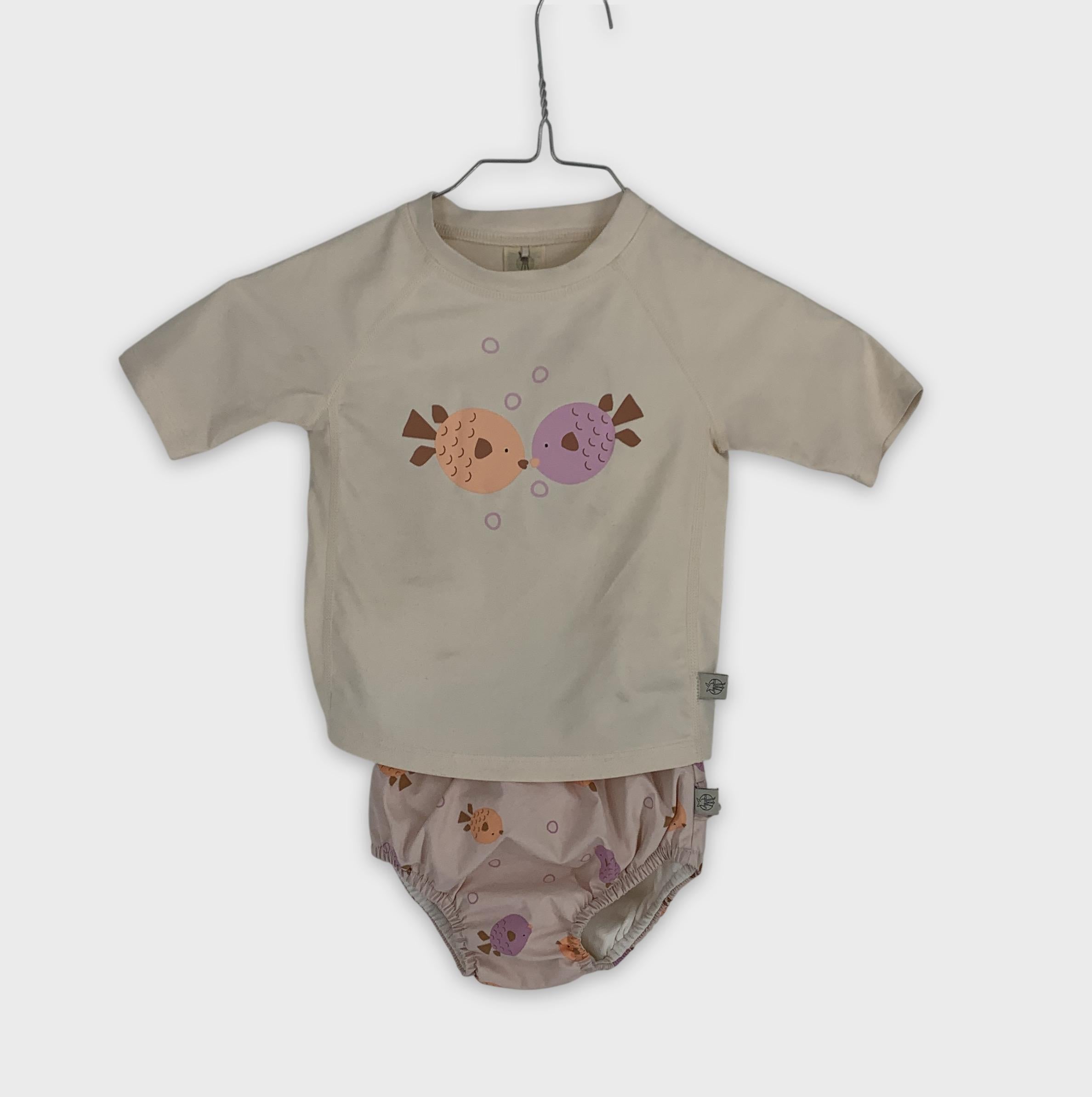 0-Lässig - Ensemble T-shirt & Culotte de bain - 86