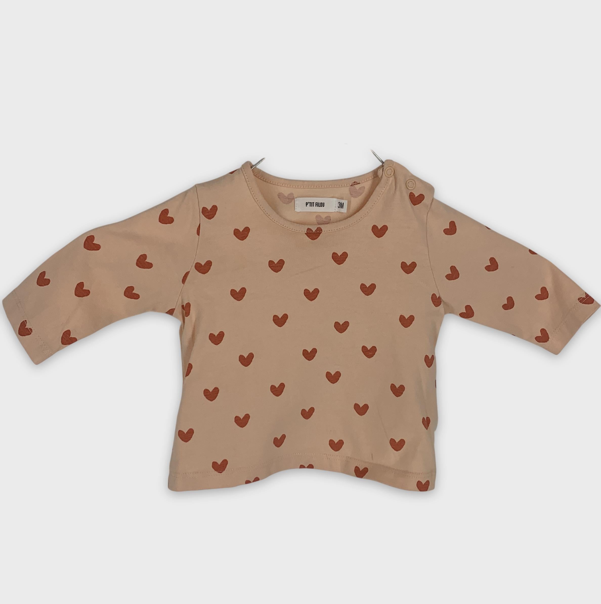 0-P'tit Filou - T-shirt manches longues - 3M