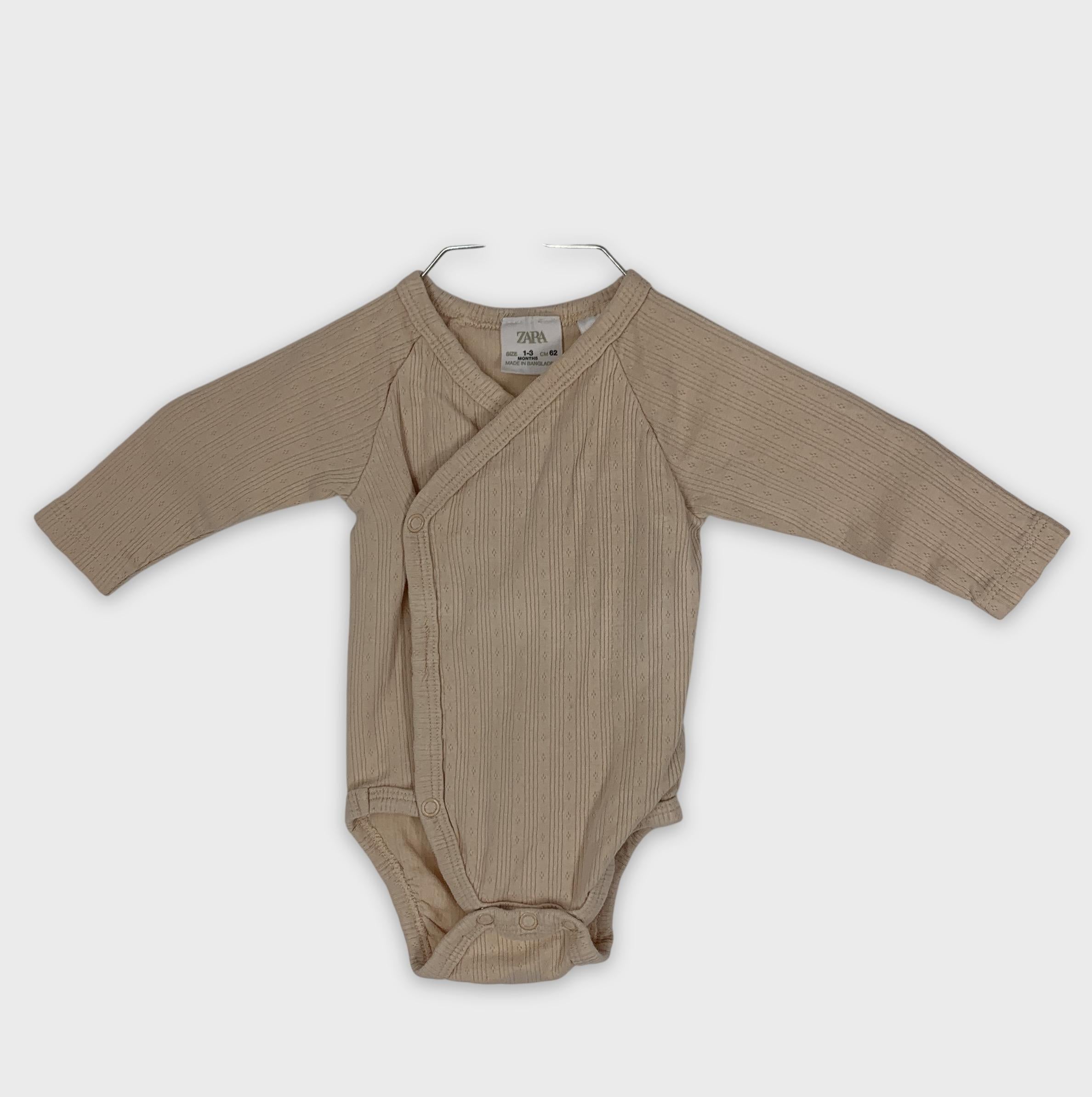 0-Zara - Body manches longues - 1-3 mois