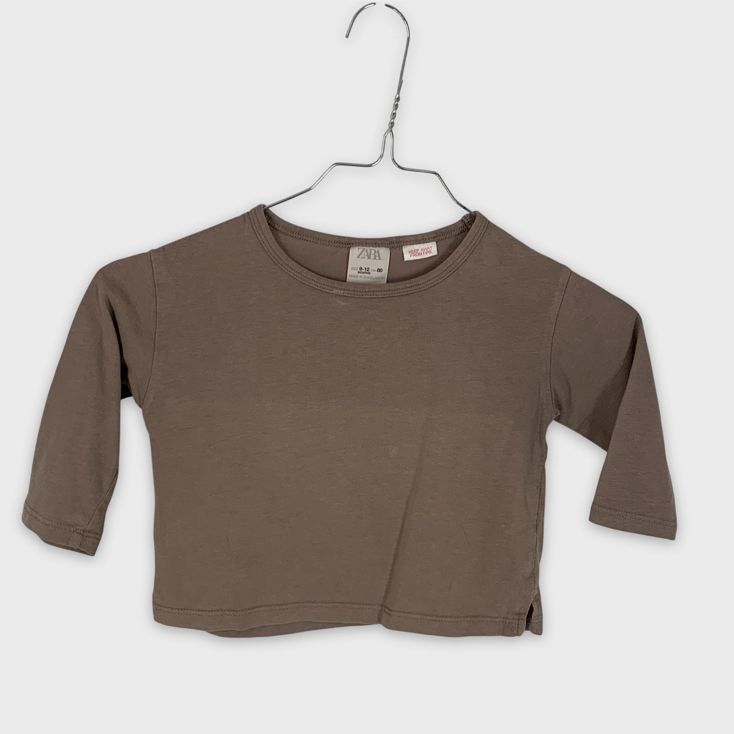 0-Zara - T-shirt manche longue - 9-12 mois