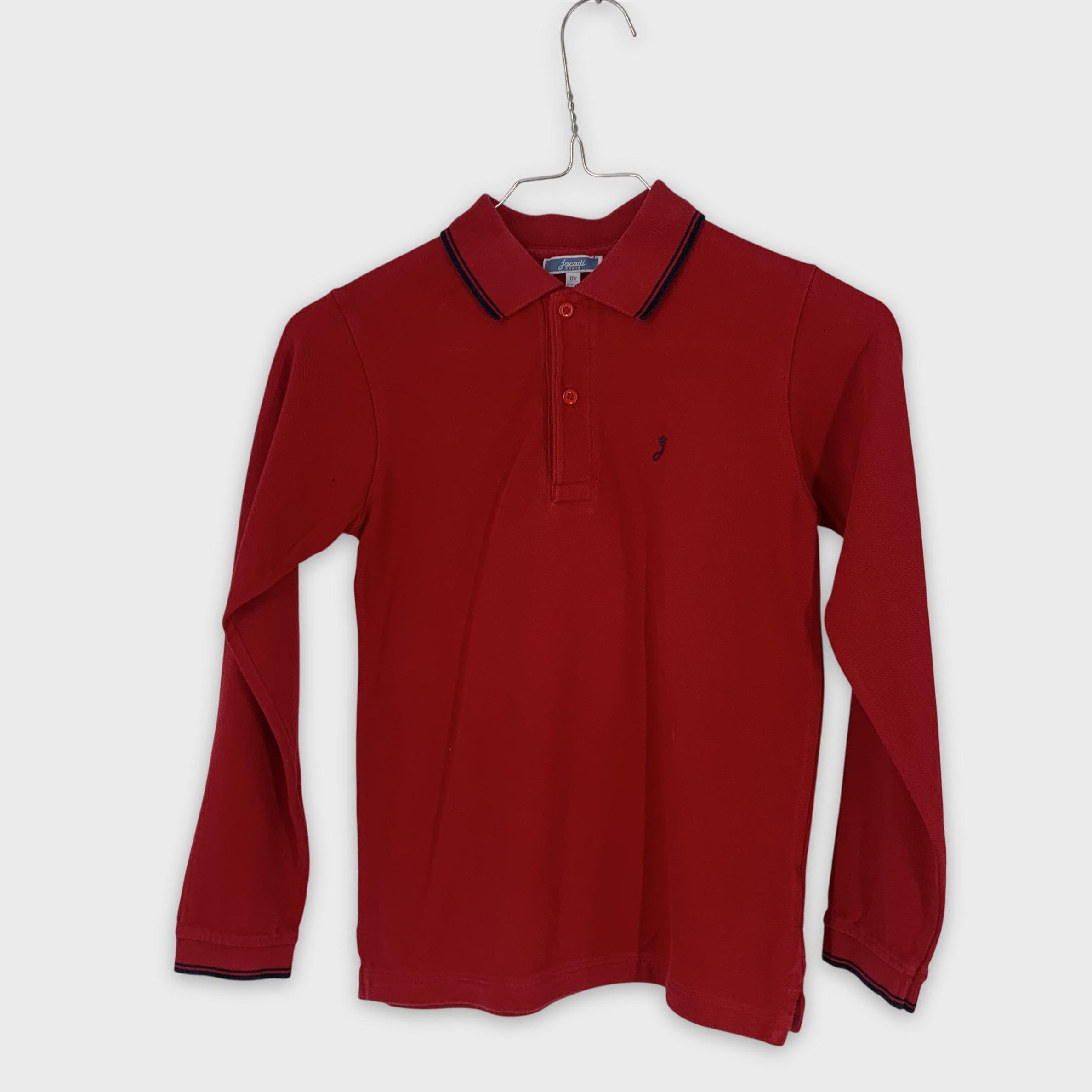 0-Jacadi - Polo manches longues - 8Y
