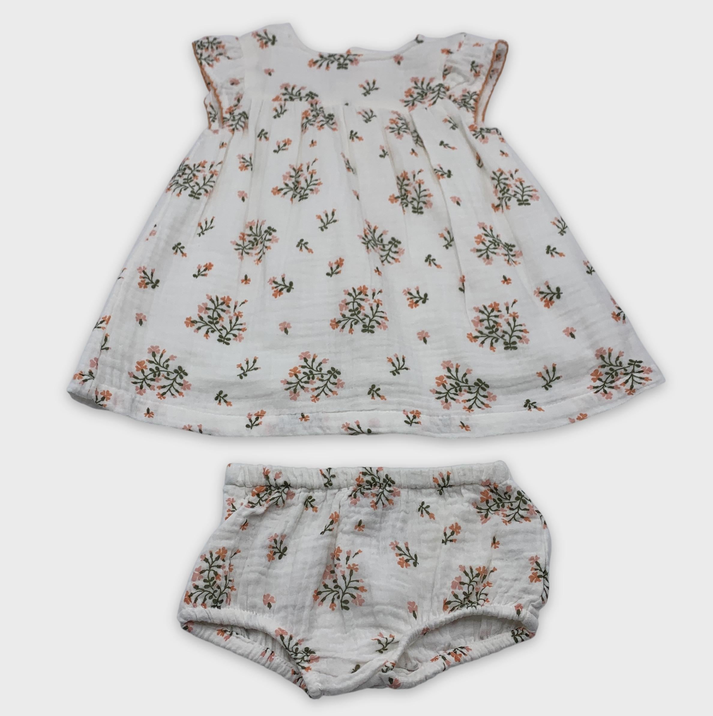 0-Bout' Chou - Robe et bloomer - 3m