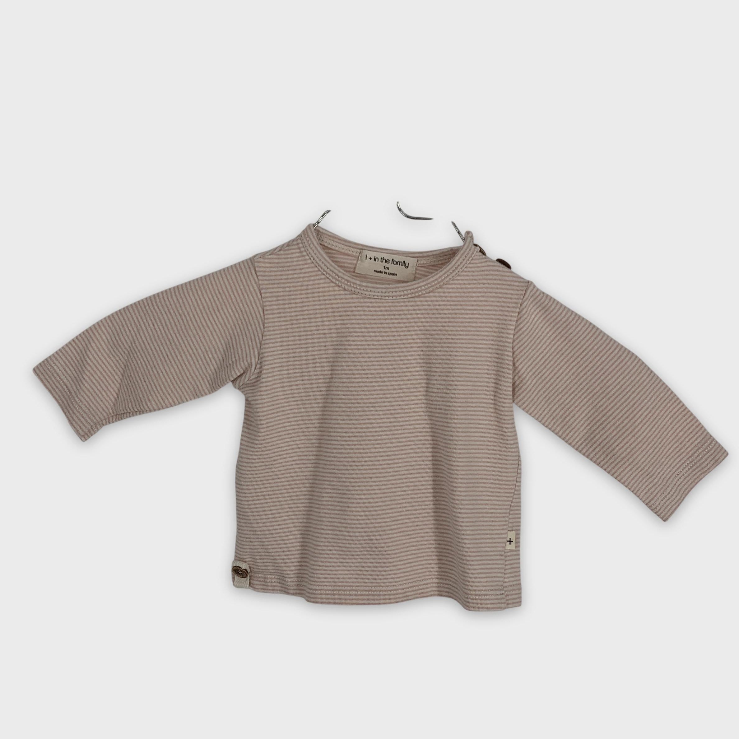 0-1 + in the family - T-shirt manches longues - 1 mois