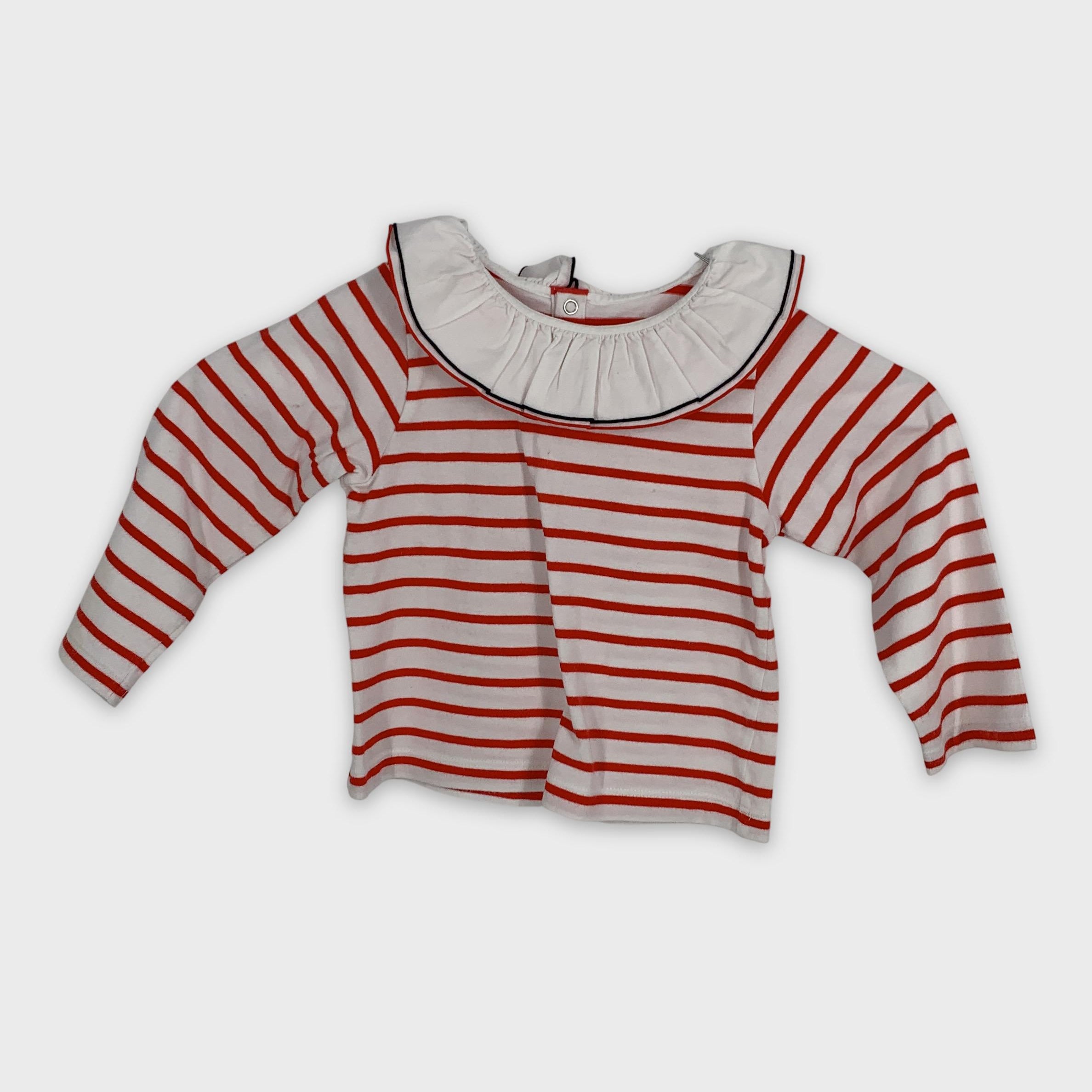 0-Jacadi - Haut rayé - 24M