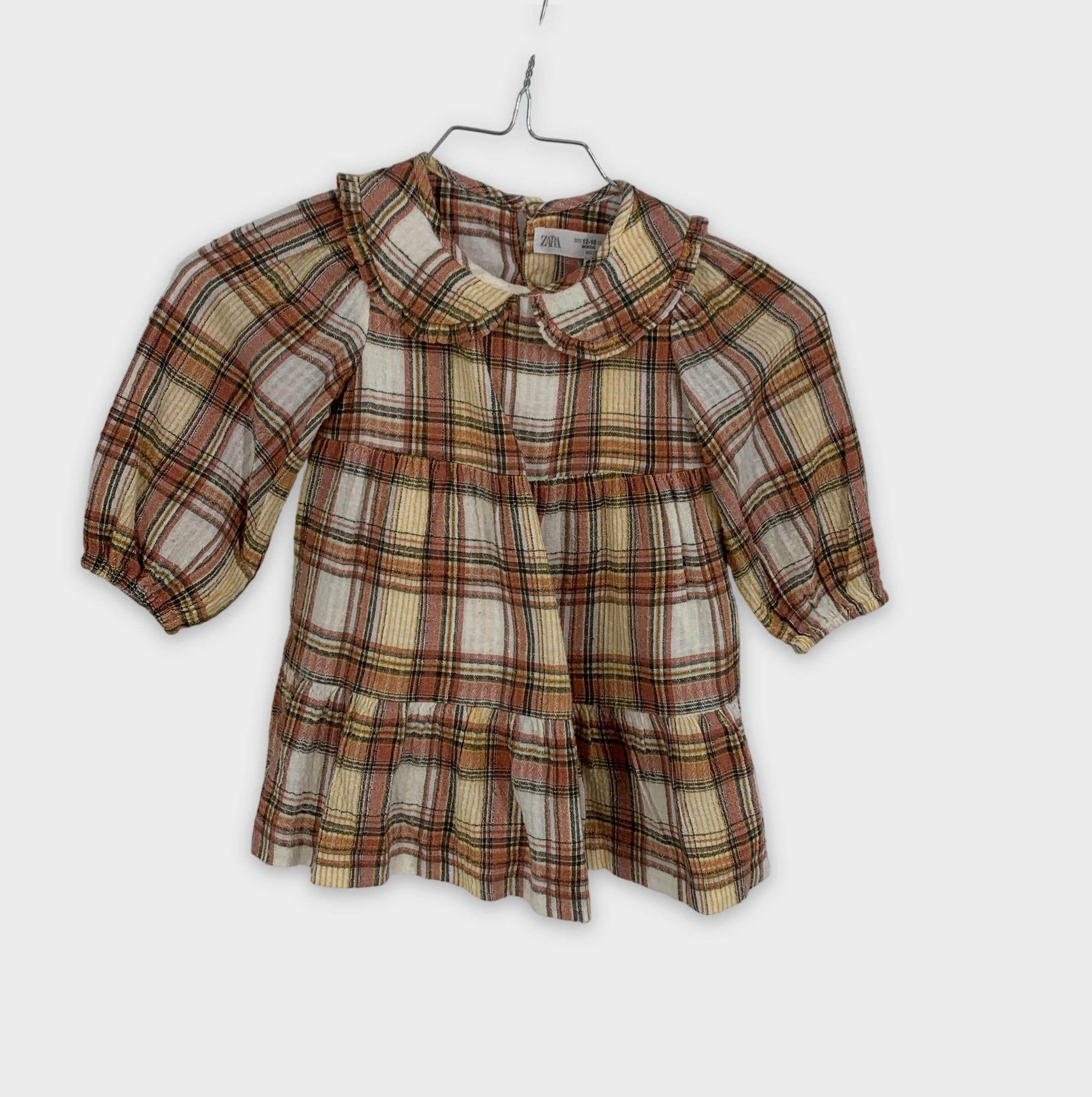 0-Zara - Blouse à carreaux - 12-18 mois