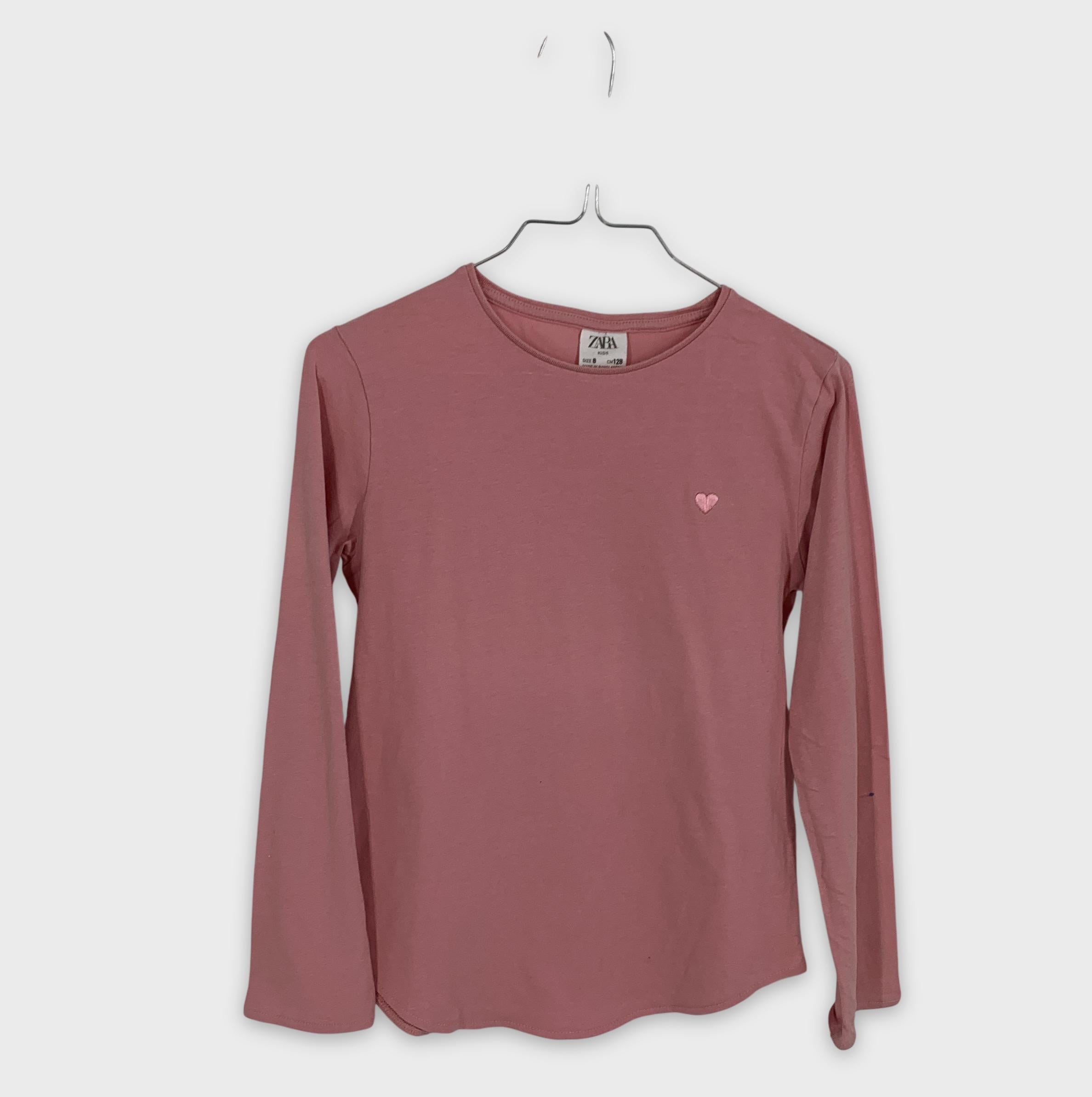 0-Zara - T-shirt manches longues - 8 ans