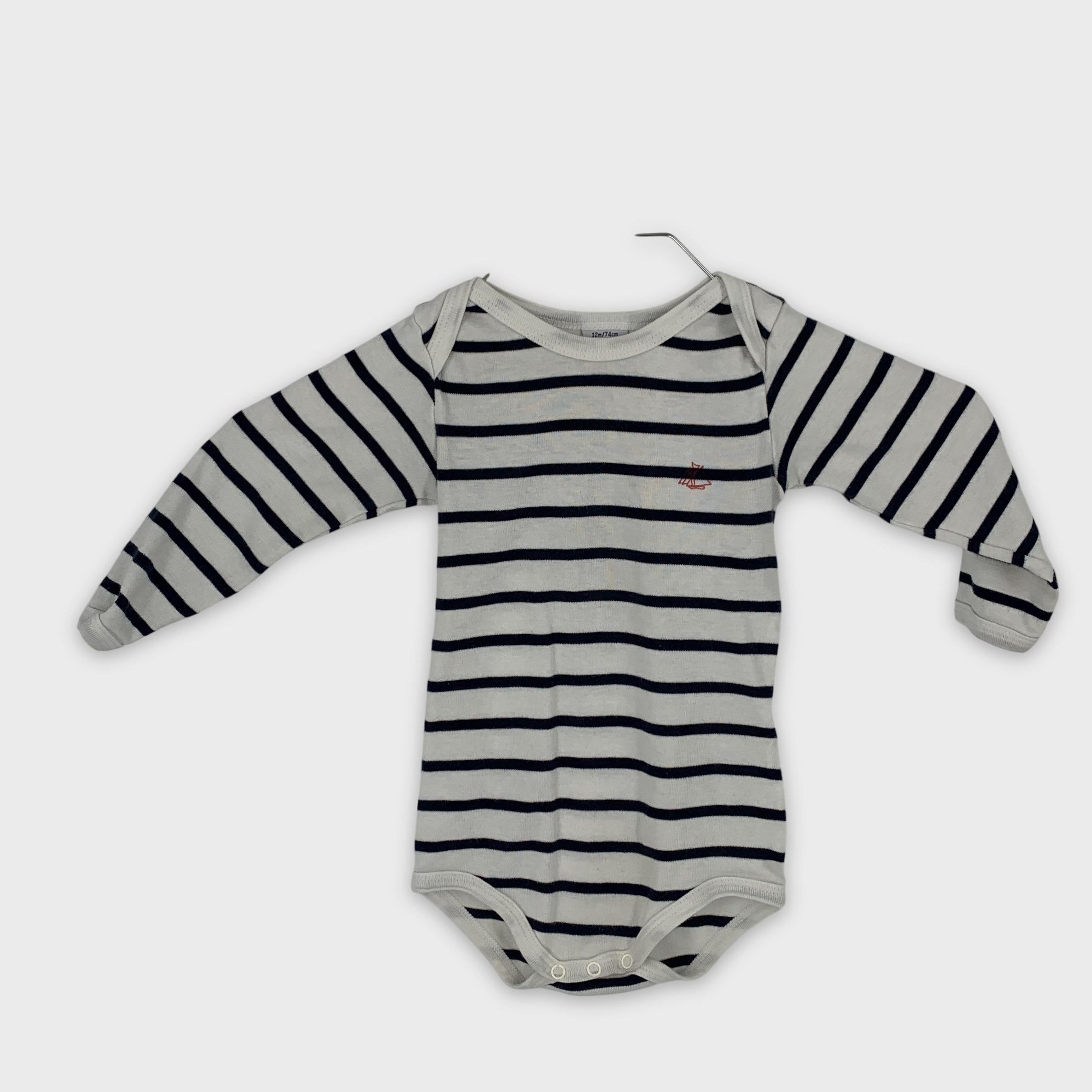 0-Petit Bateau - Body - 12m/74cm