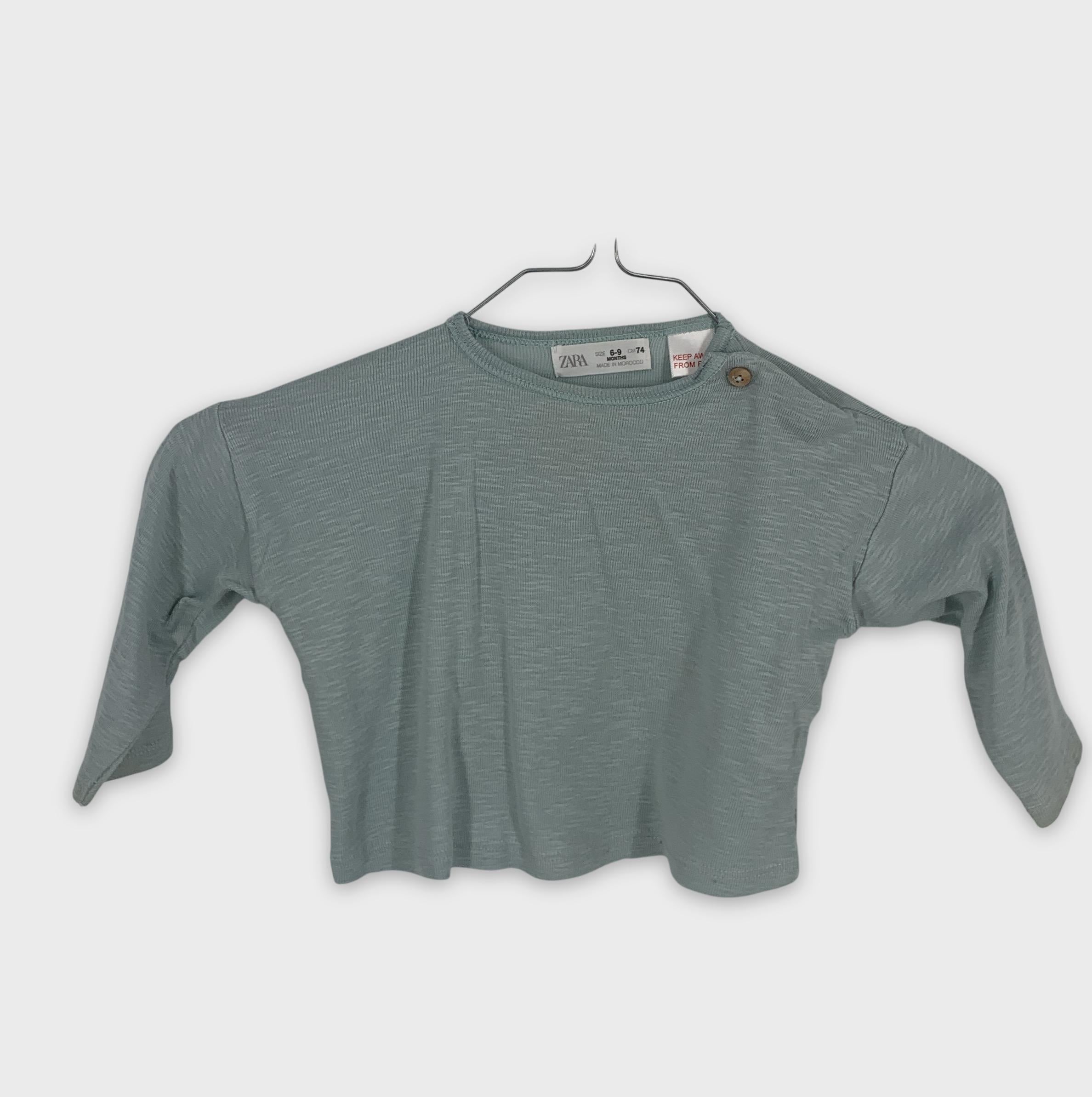 0-Zara - T-shirt manches longues - 6-9 mois