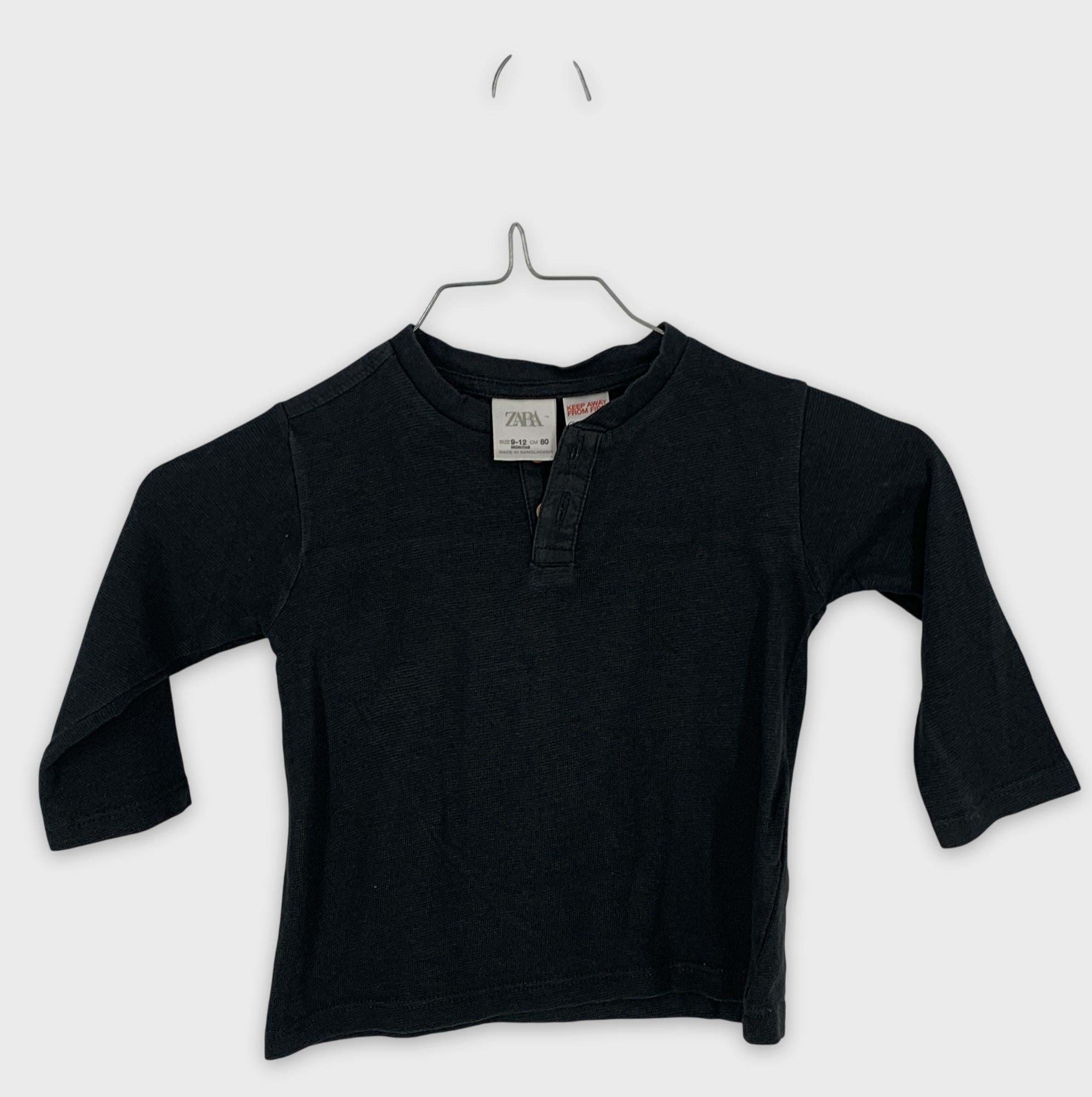 0-Zara - T-shirt manches longues - 9-12 mois