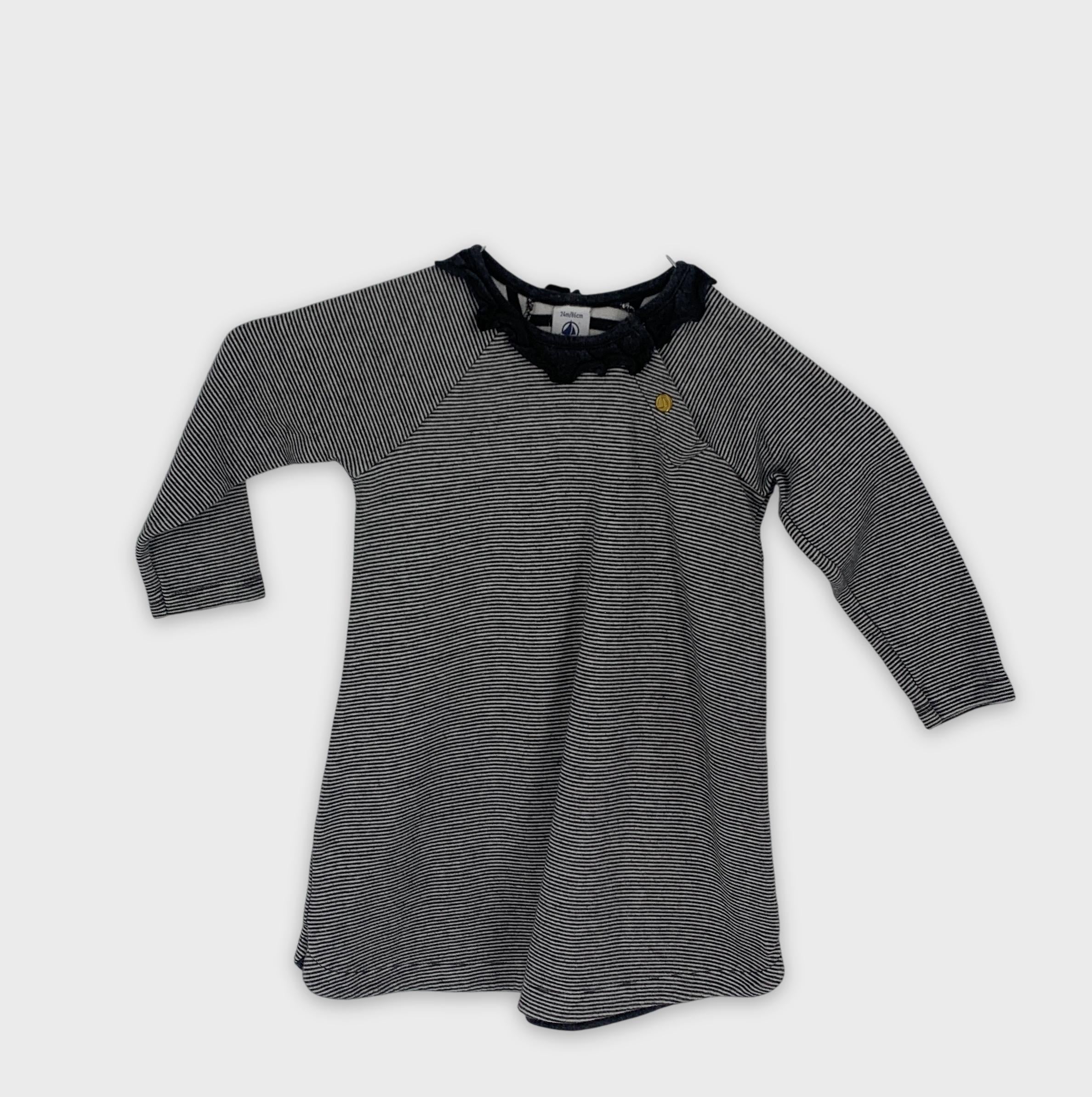 0-Petit Bateau - T-shirt manches longues - 24m/86cm