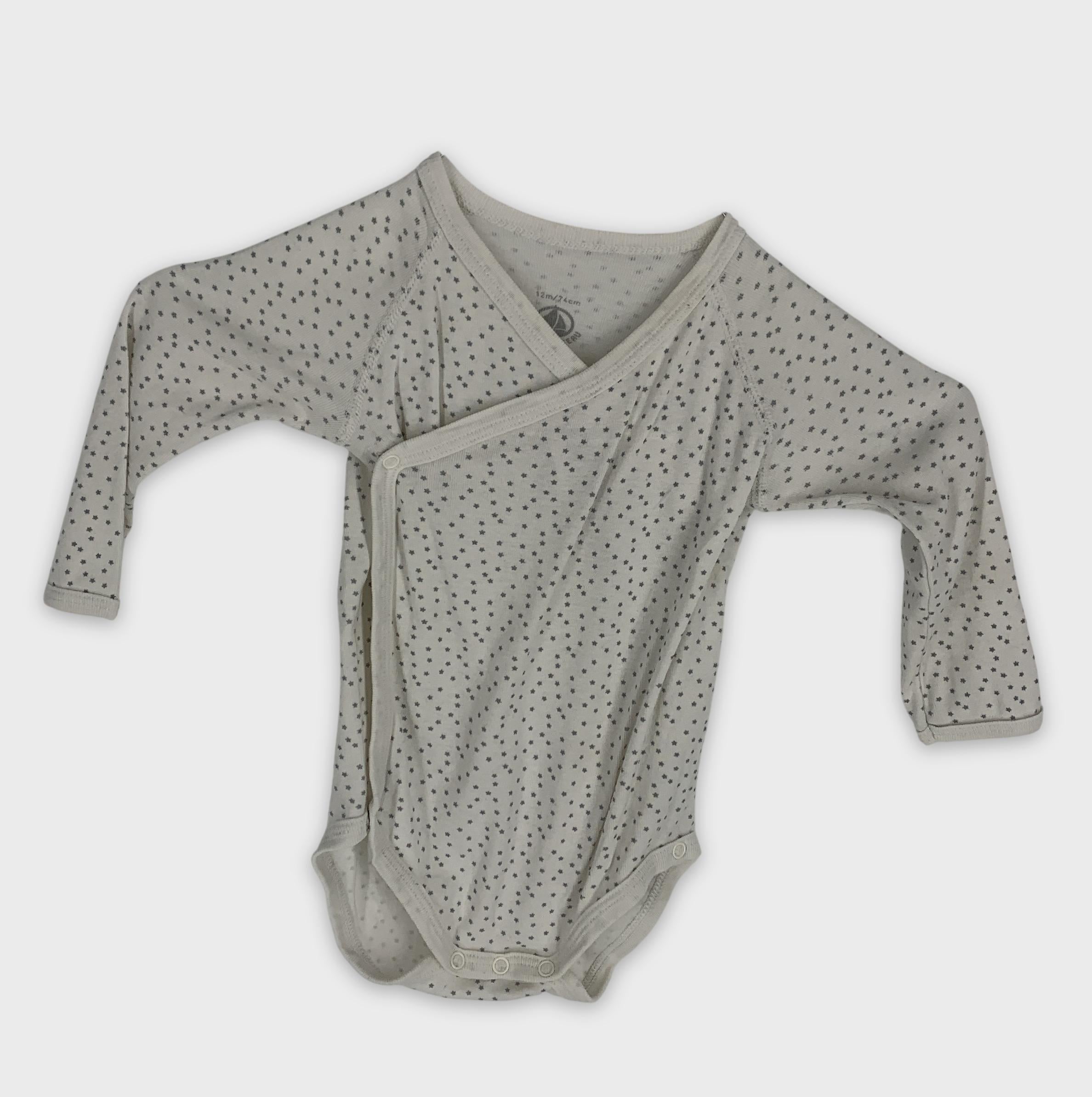 0-Petit Bateau - Body manches longues - 12m/74cm