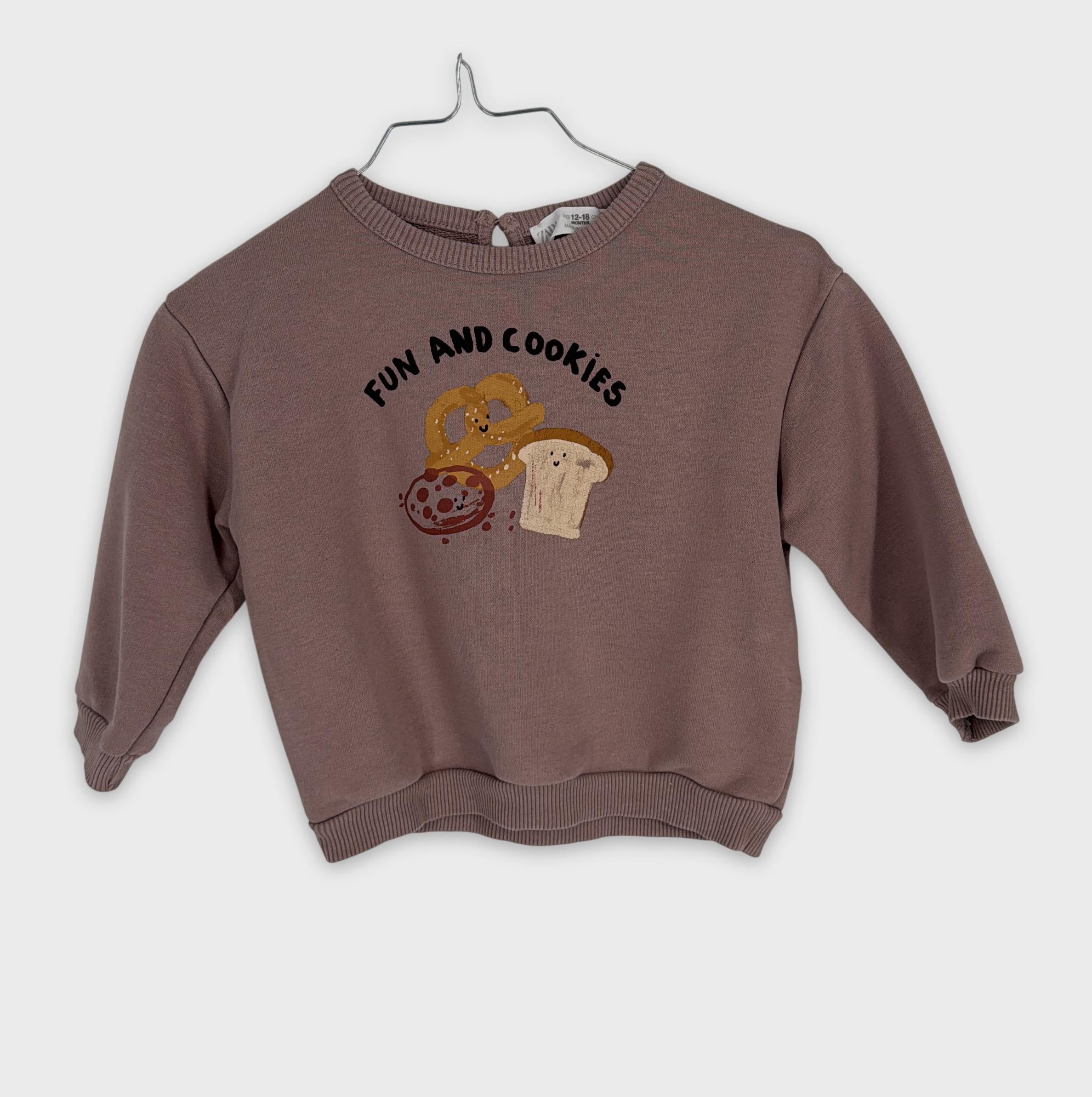 0-Zara - Sweat - 12-18 mois