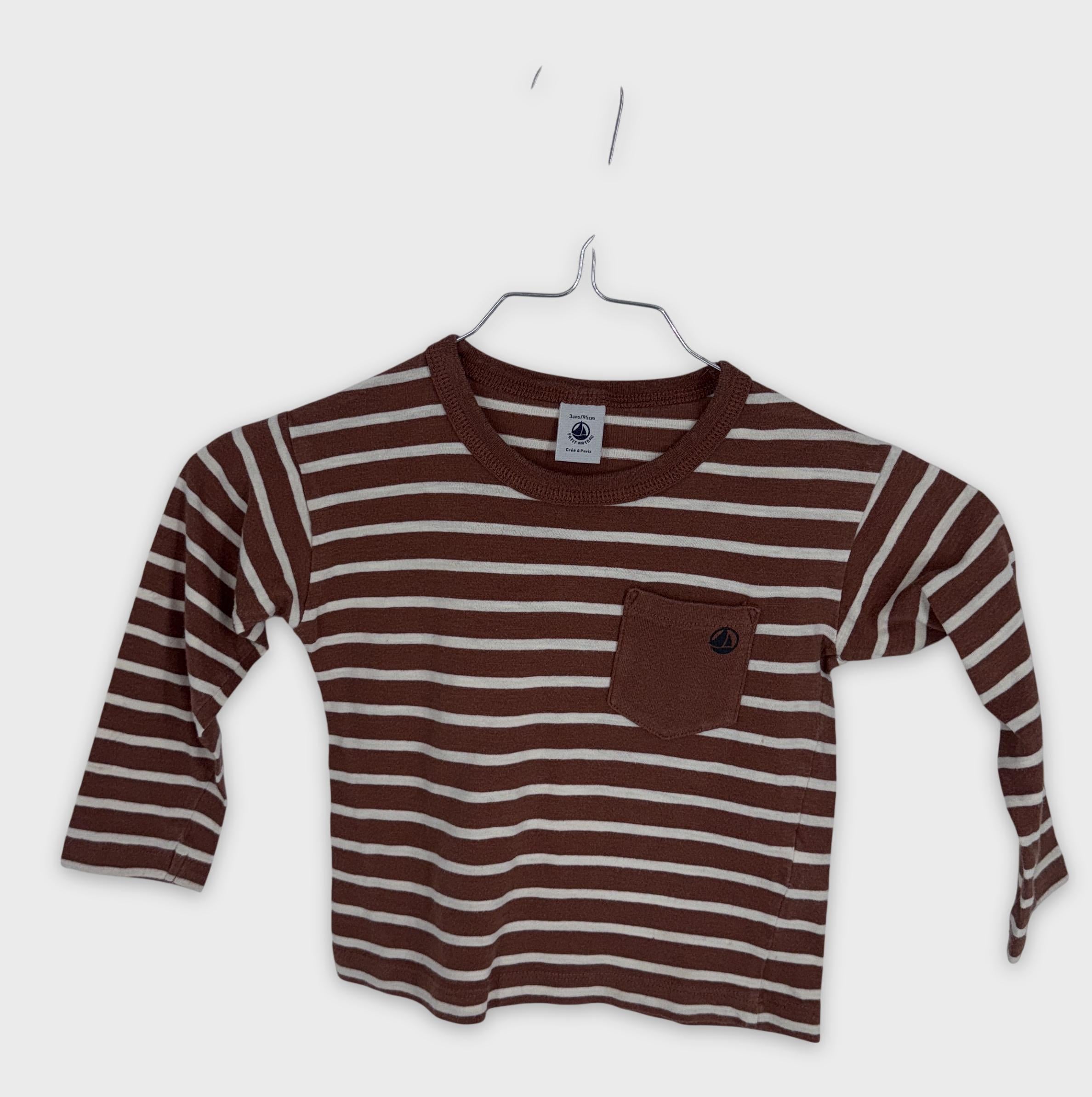 0-Petit Bateau - T-shirt manches longues - 3ans/95cm