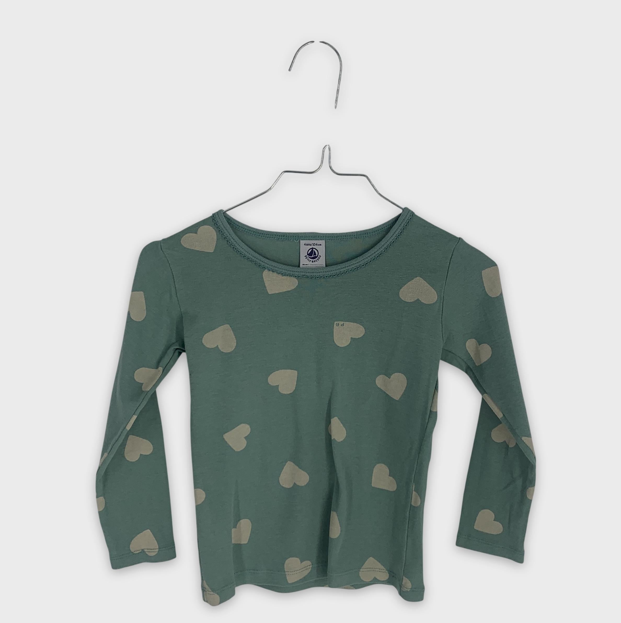 0-Petit Bateau - T-shirt manches longues - 4ans/104cm