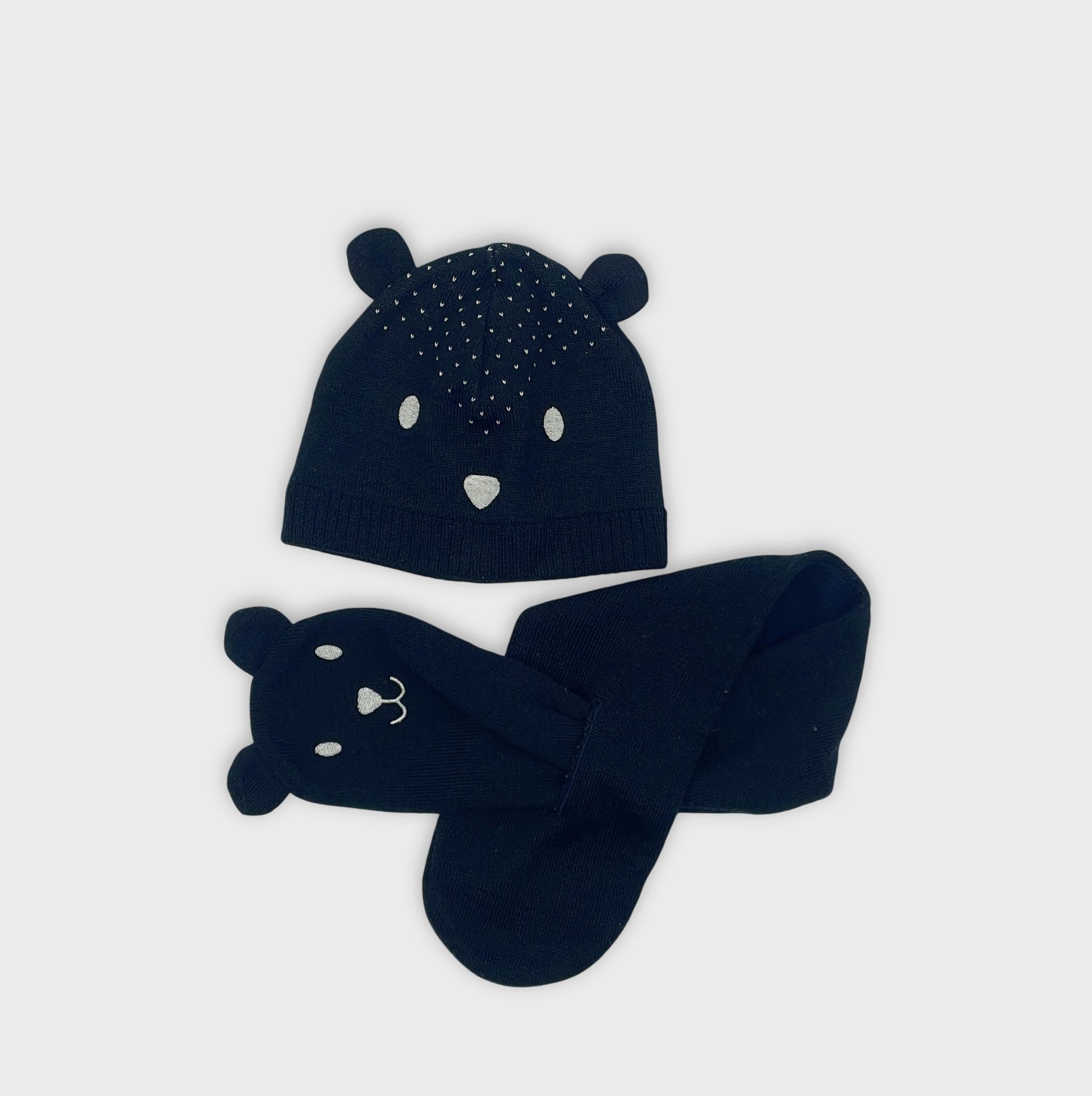 0-Petit bateau - Ensemble bonnet et écharpe - 12/18 mois