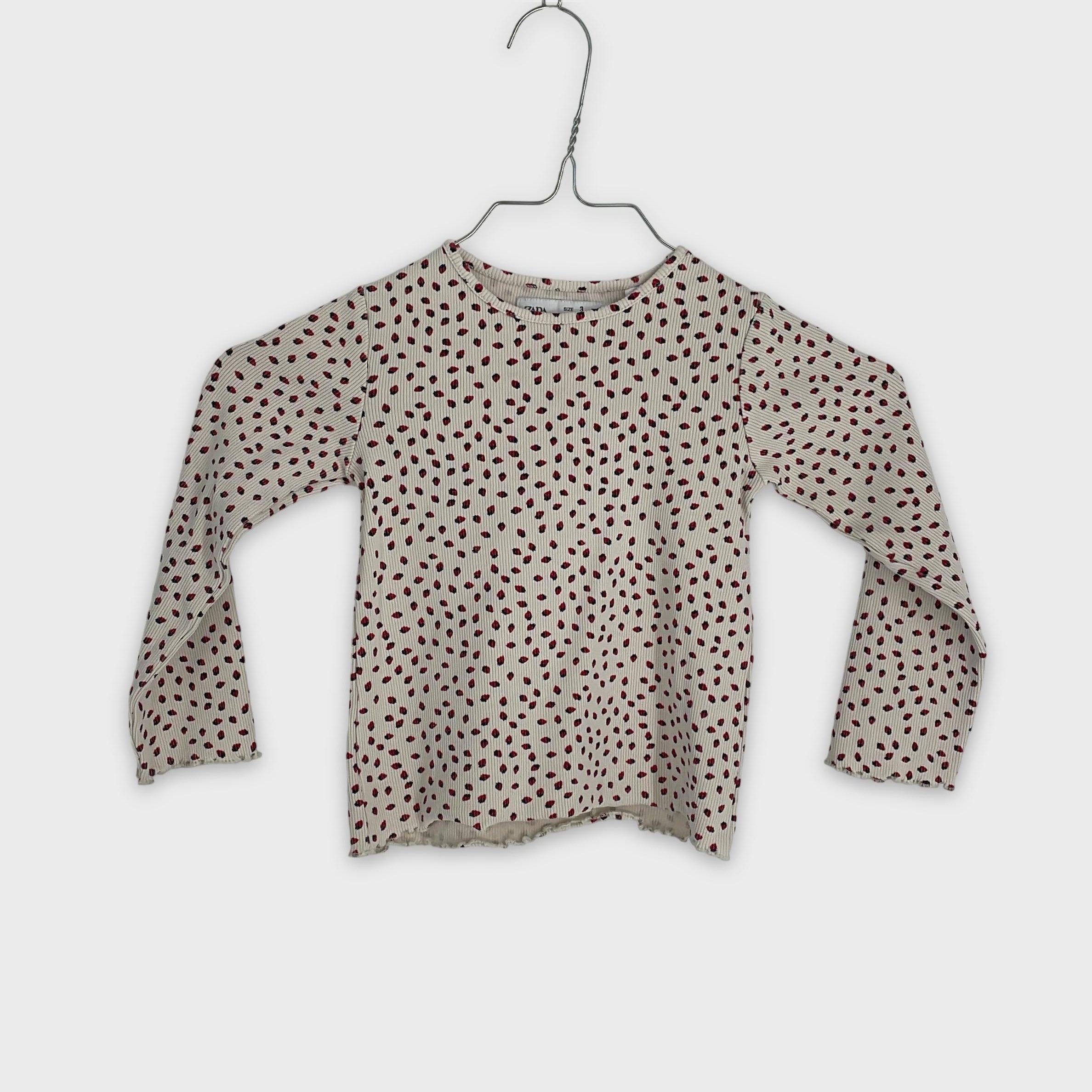 0-Zara - T-shirt manches longues - 3 ans