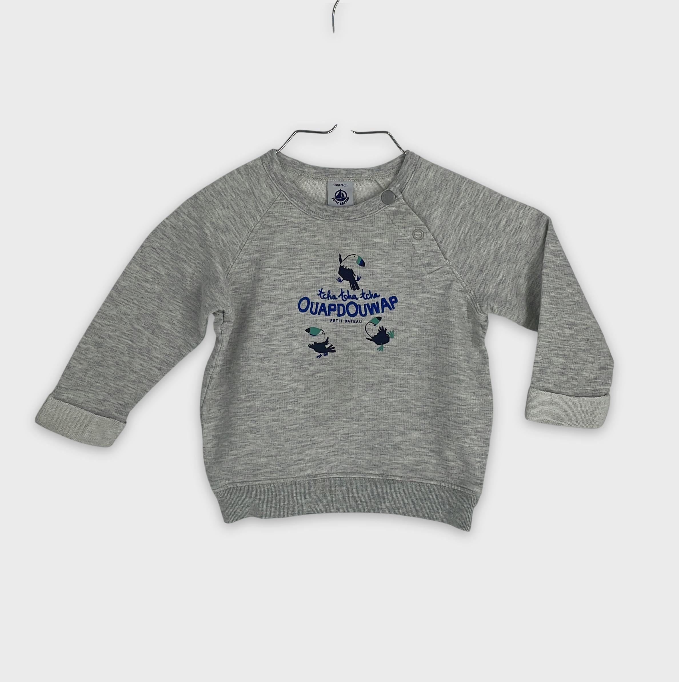 0-Petit Bateau - Pull - 12m/74cm